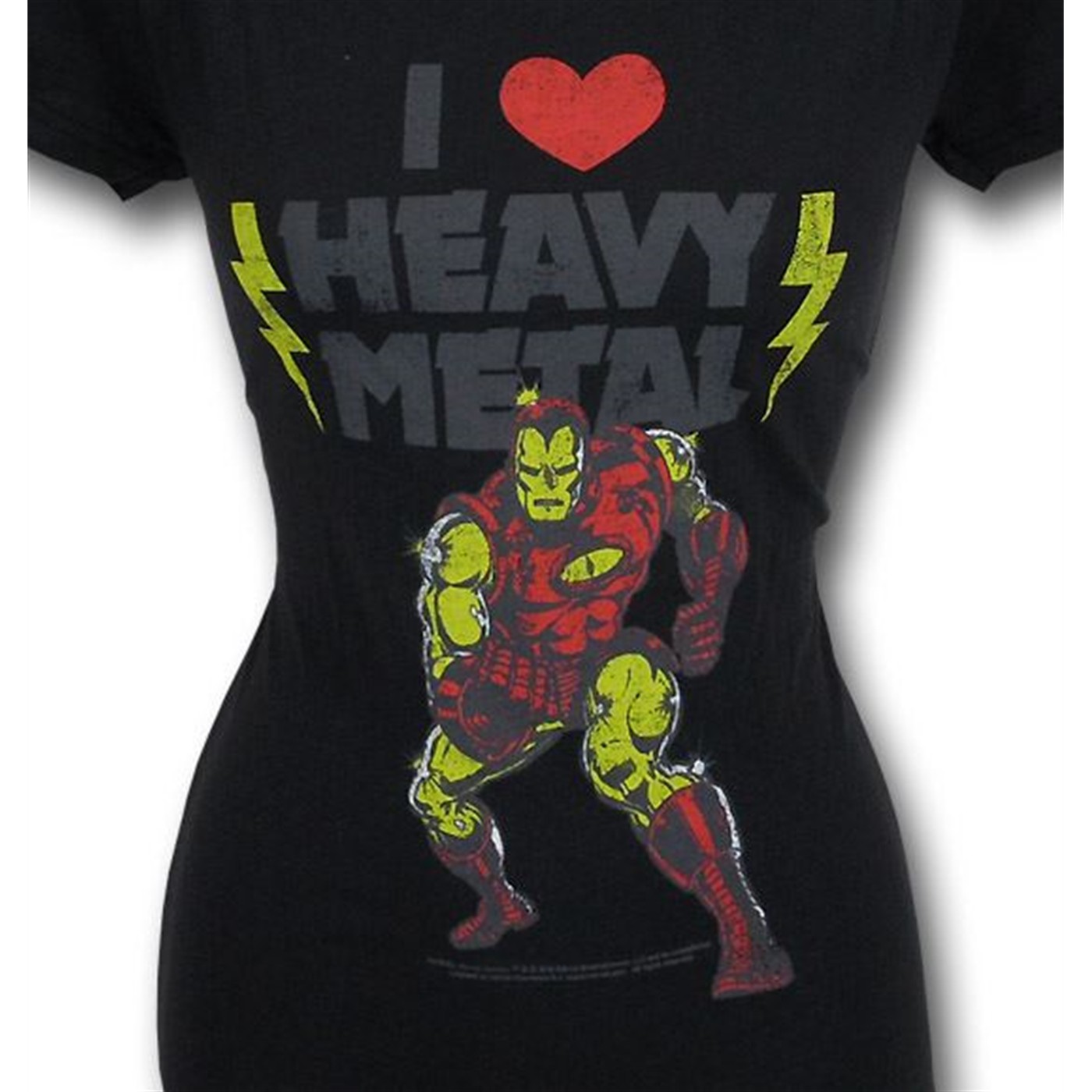 Iron Man Juniors I Love Heavy Metal T-Shirt