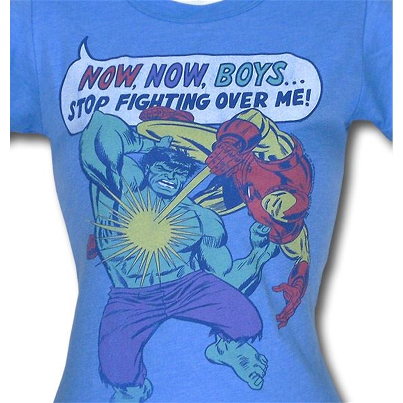 Marvel Jr Womens Stop Fighting Junk Food T-Shirt