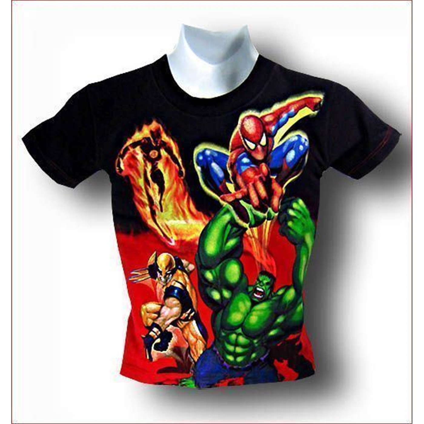 Spiderman Hulk Juvenile Marvel Blast T-Shirt