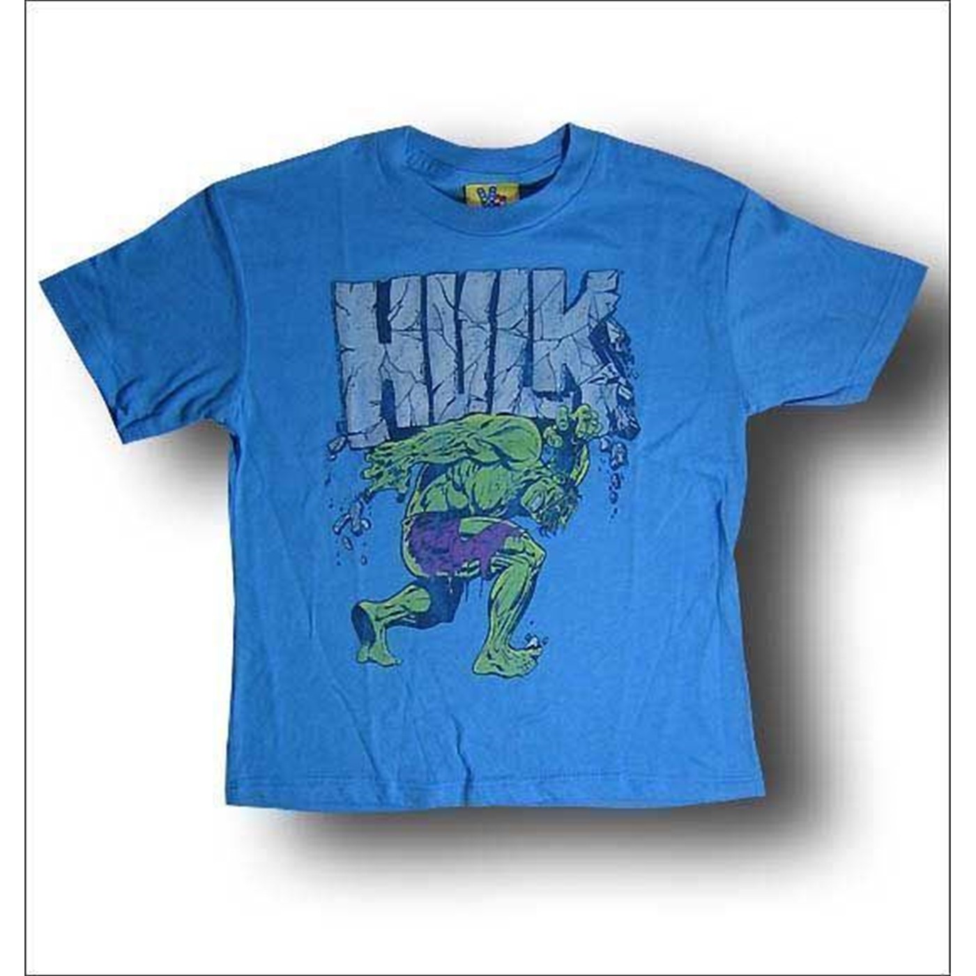 Hulk Juvenile Blue Logo T-Shirt