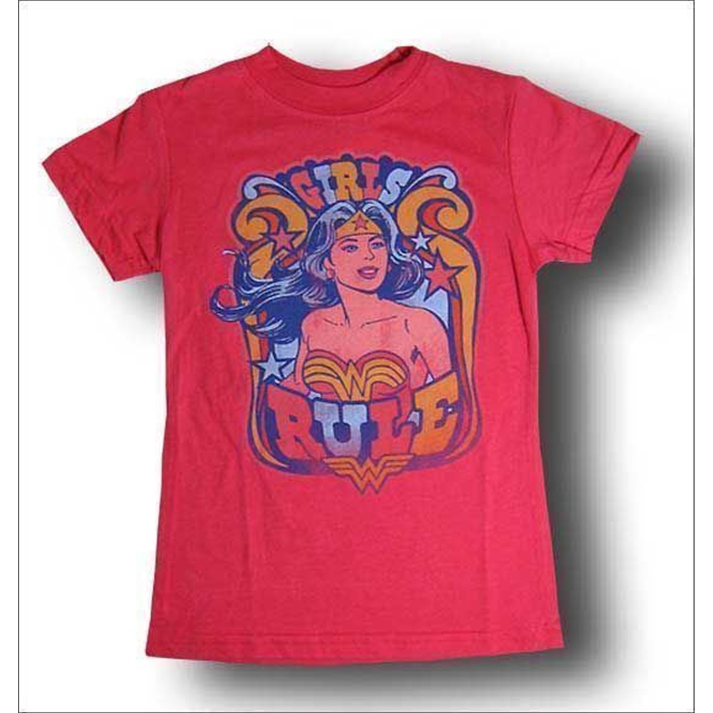 Wonder Woman Juvi Girl's Rule Junk Food T-Shirt