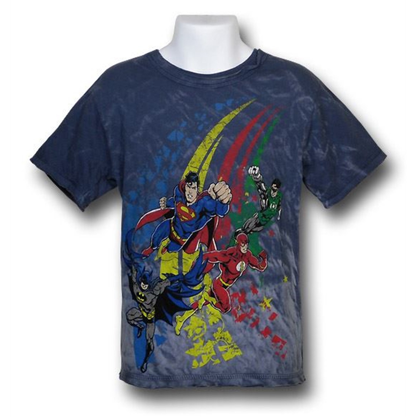 Justice League Kids 30 Single Rainbow T-Shirt