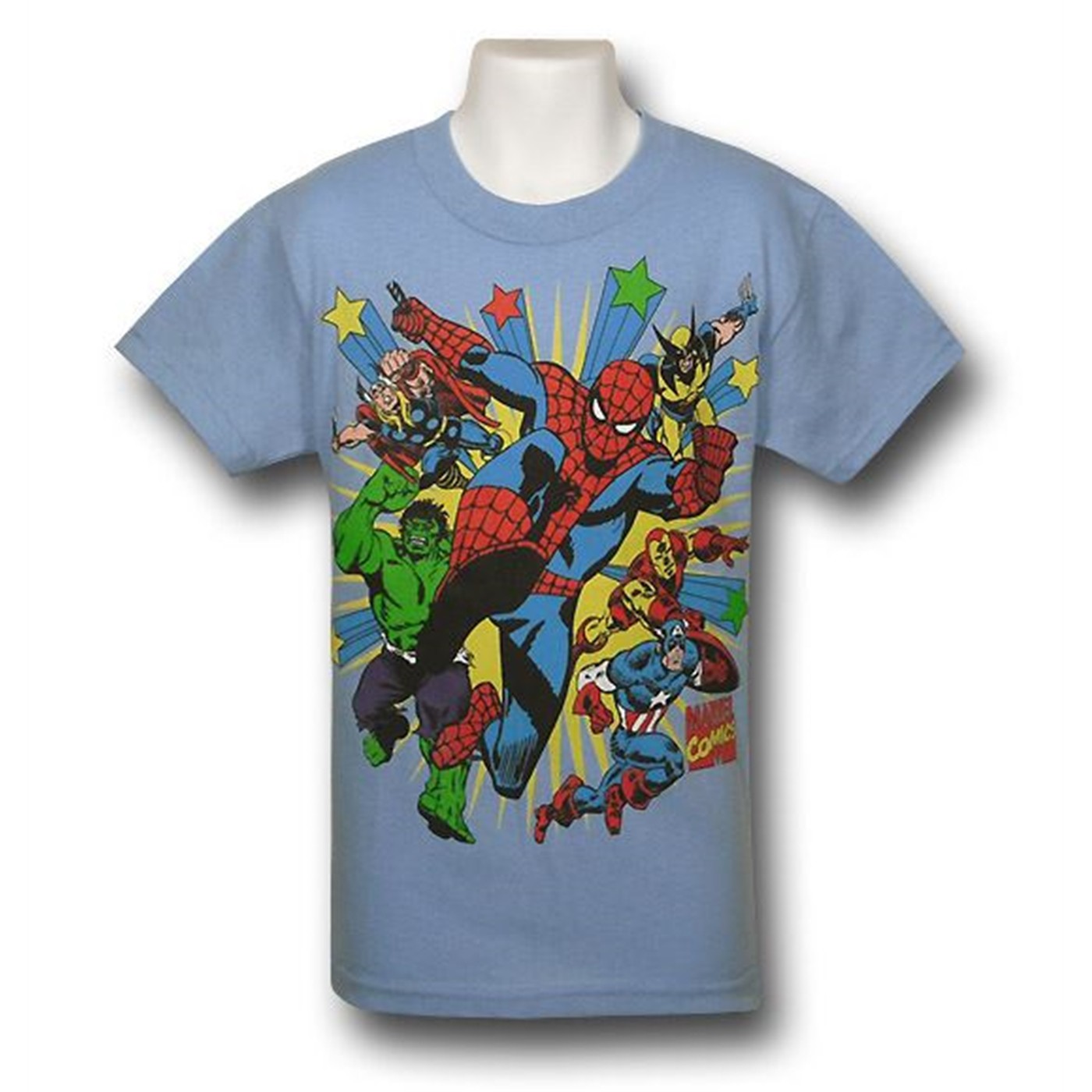 Marvel Juvenile Standard Starburst T-Shirt