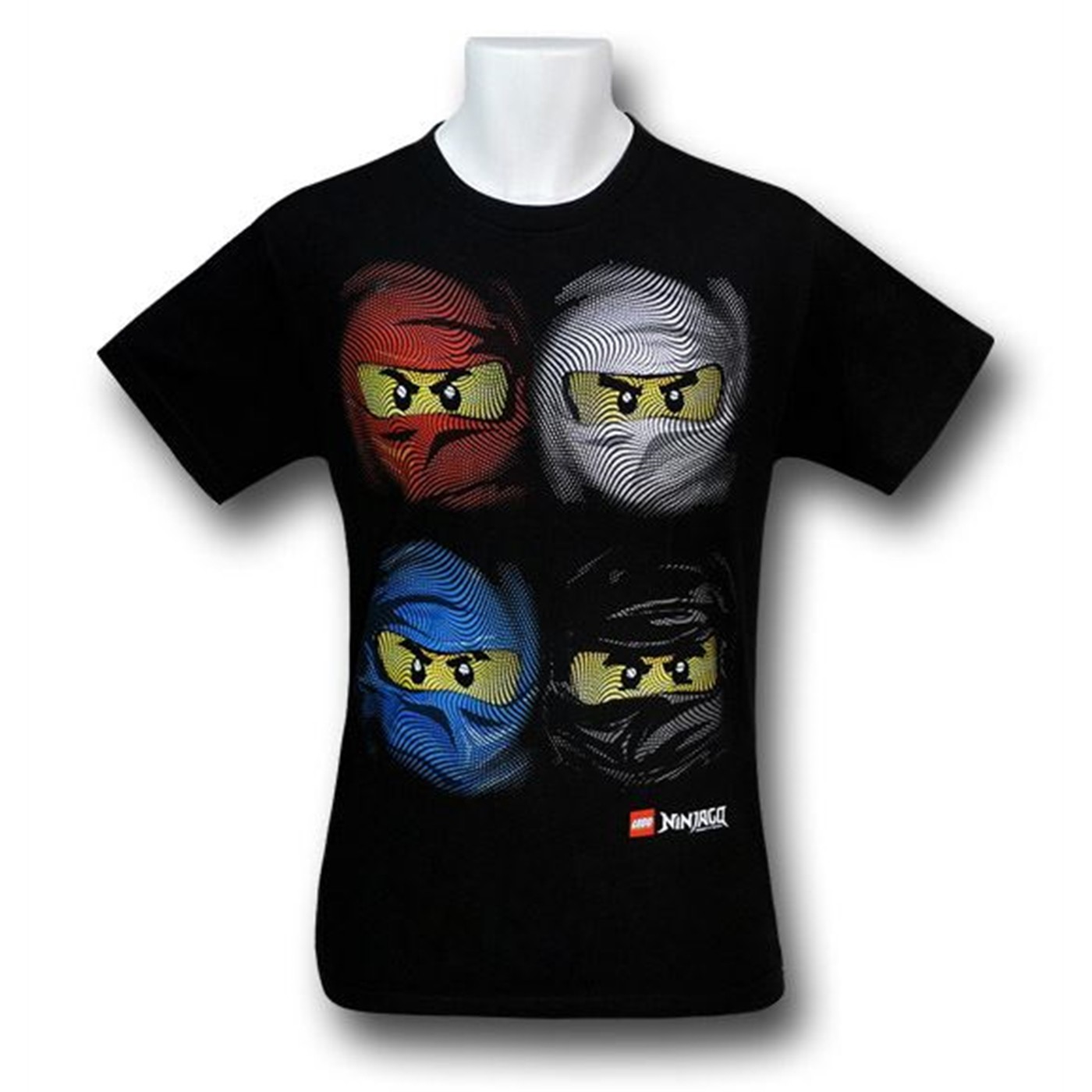 ninjago kids four faces tshirt