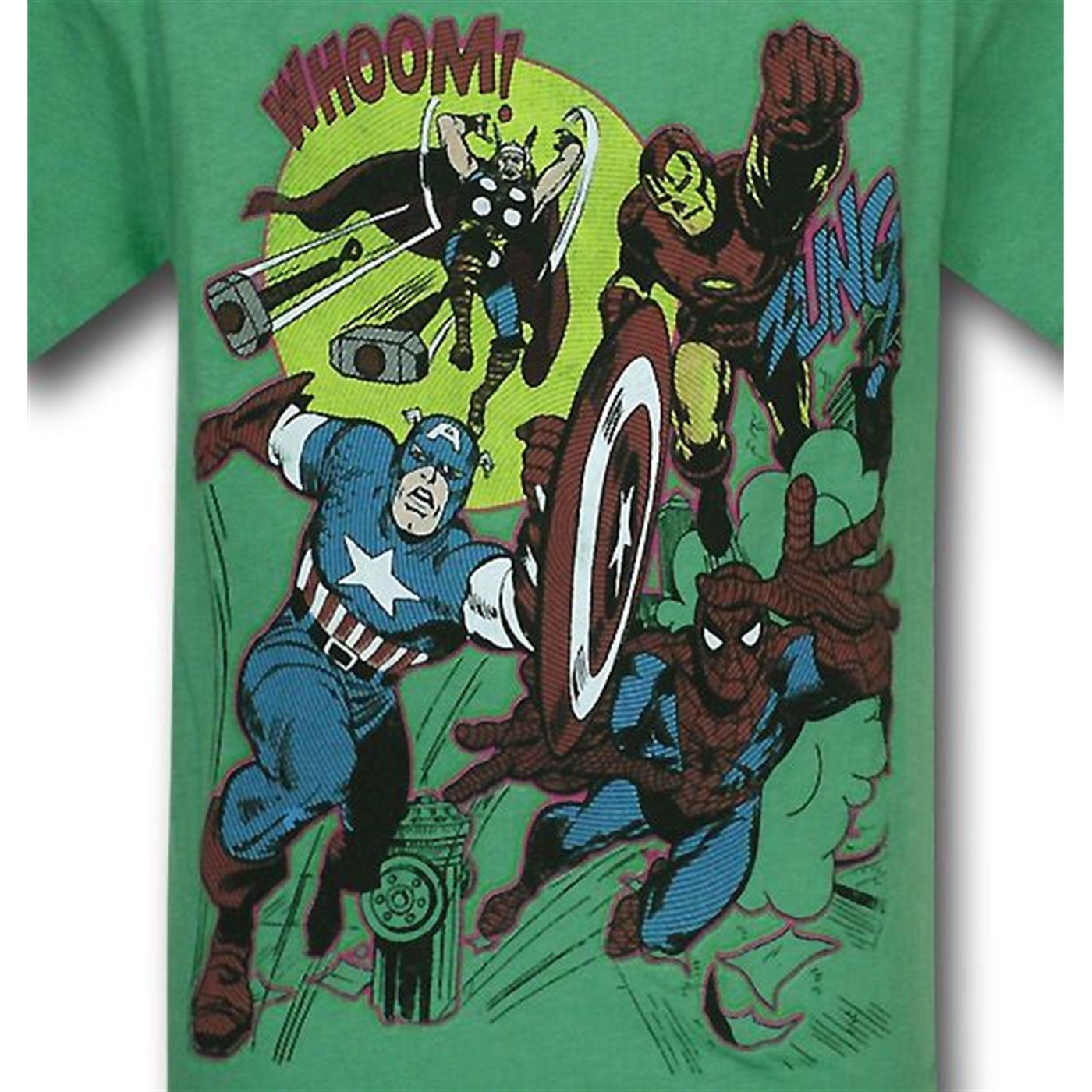 Marvel Power Punch Green Kids 30 Single T-Shirt