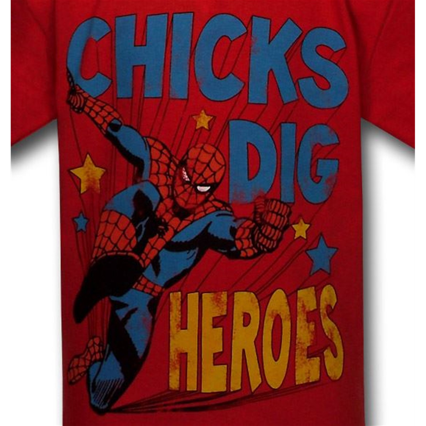 Spiderman Kids Chicks Dig Heroes T-Shirt