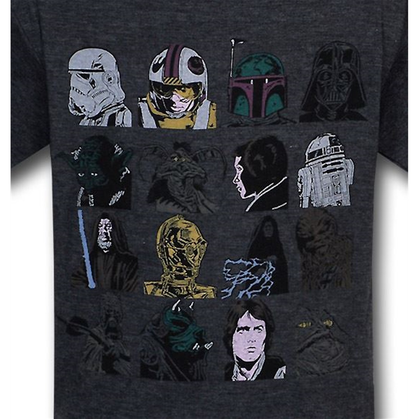 Star Wars Characters Kids 30 Single T-Shirt