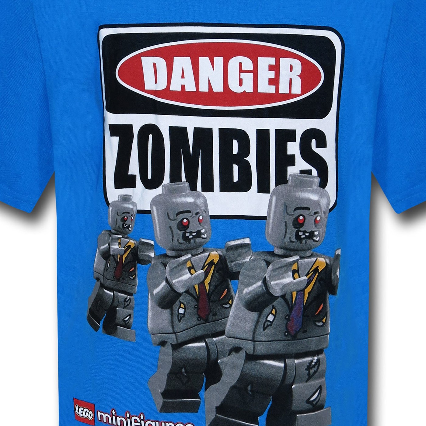 LEGO Danger Zombies Blue Kids T-Shirt
