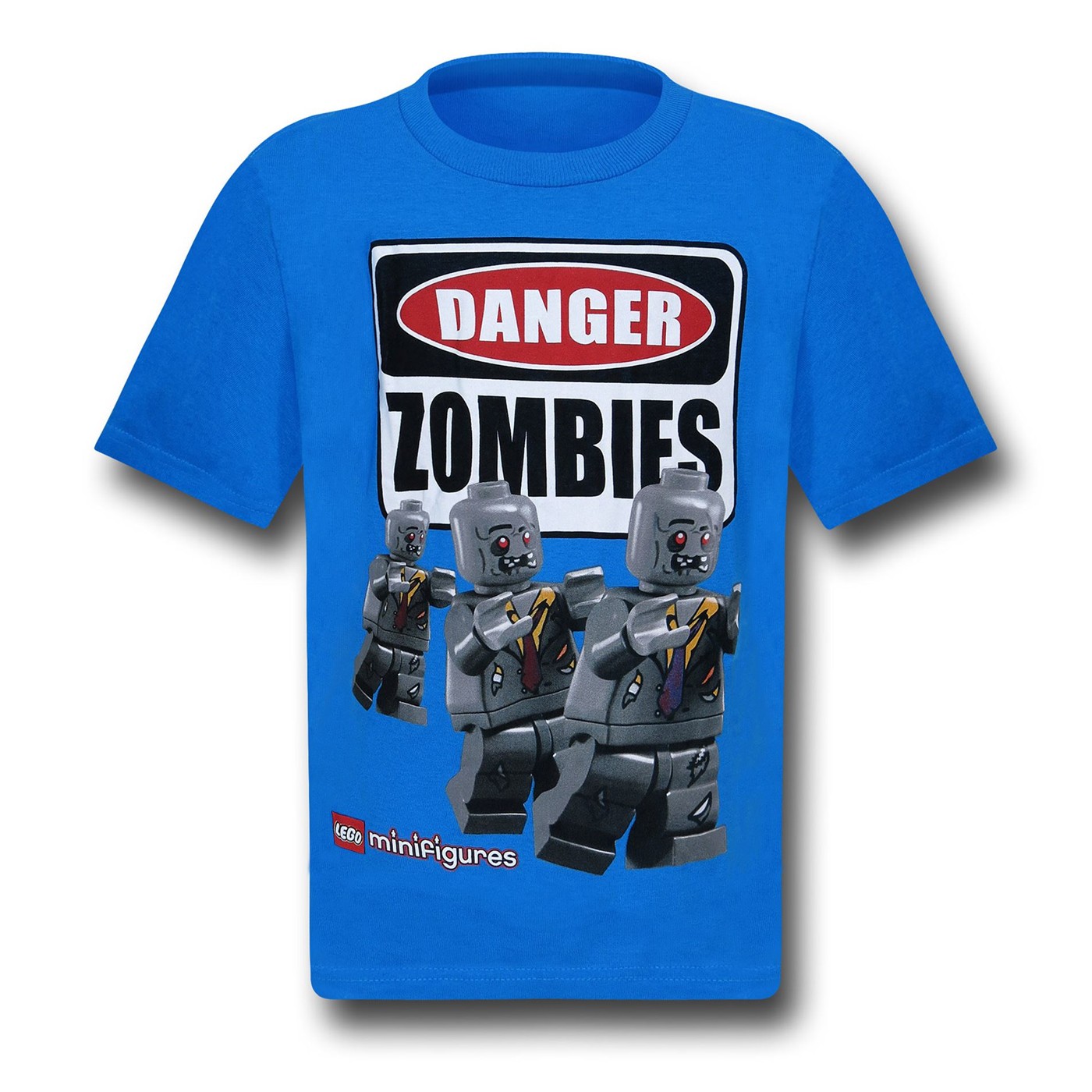 LEGO Danger Zombies Blue Kids T-Shirt
