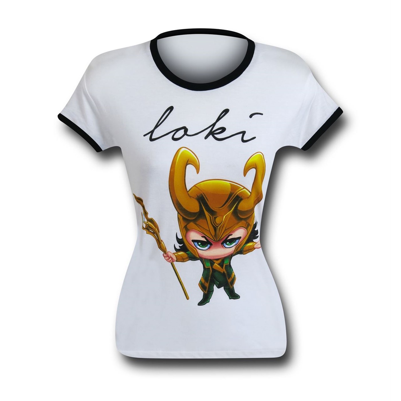 Loki Kawaii Women's Ringer T-Shirt