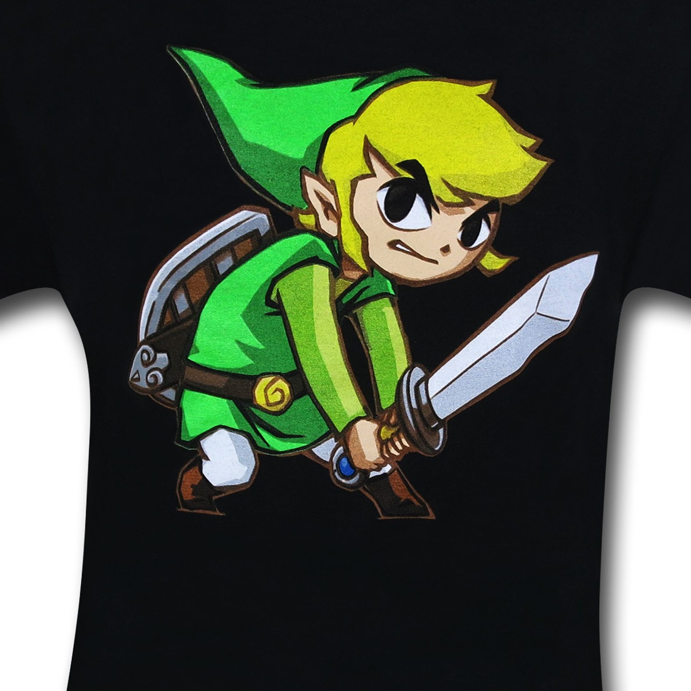 Zelda Big Link Black T-Shirt
