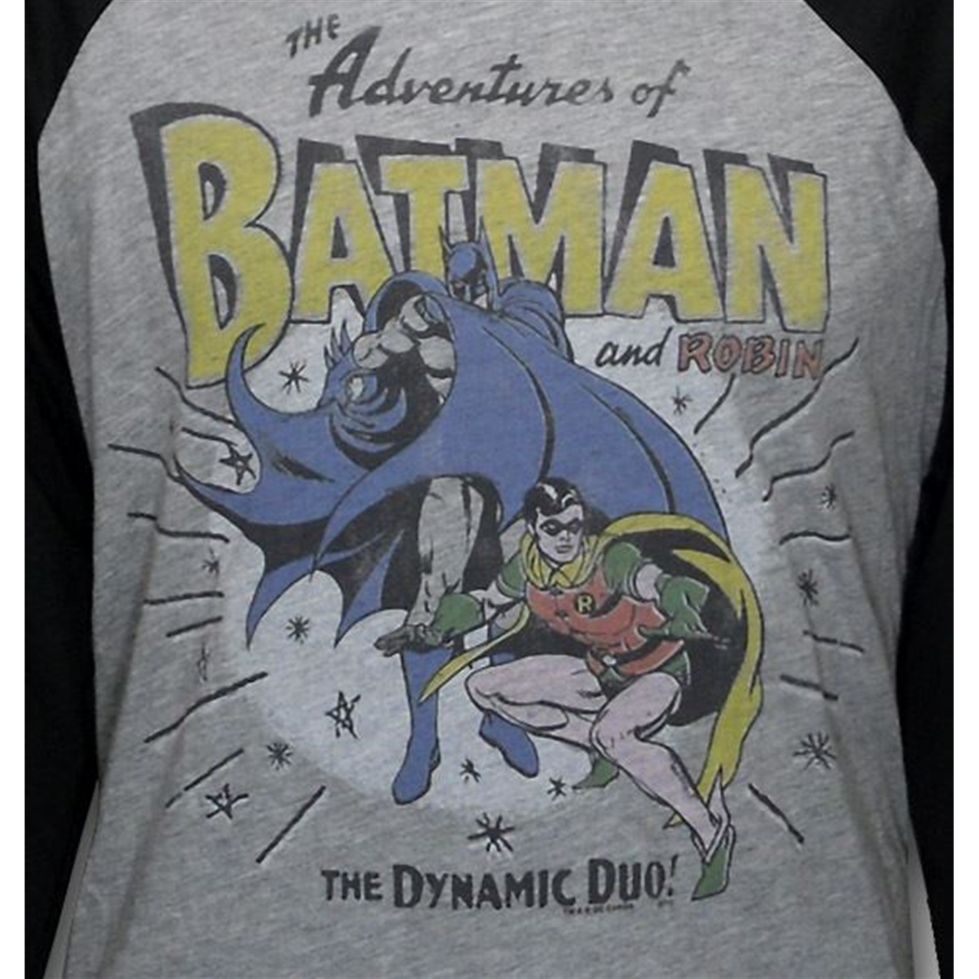 Batman and Robin Junkfood Raglan T-Shirt