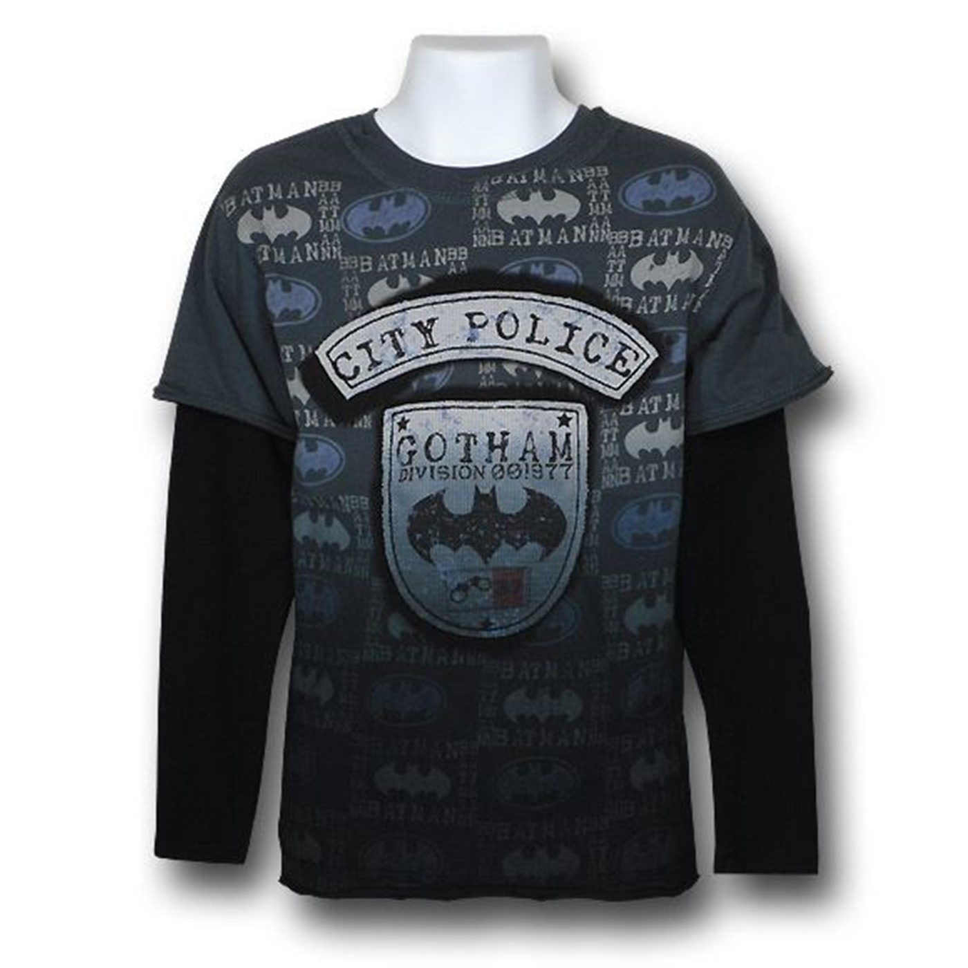 Batman Kids 30s Gotham Police Long Sleeve Shirt