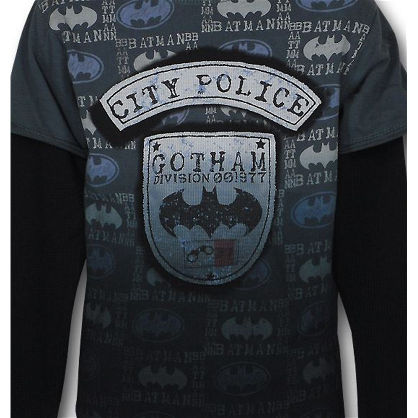 Batman Kids 30s Gotham Police Long Sleeve Shirt