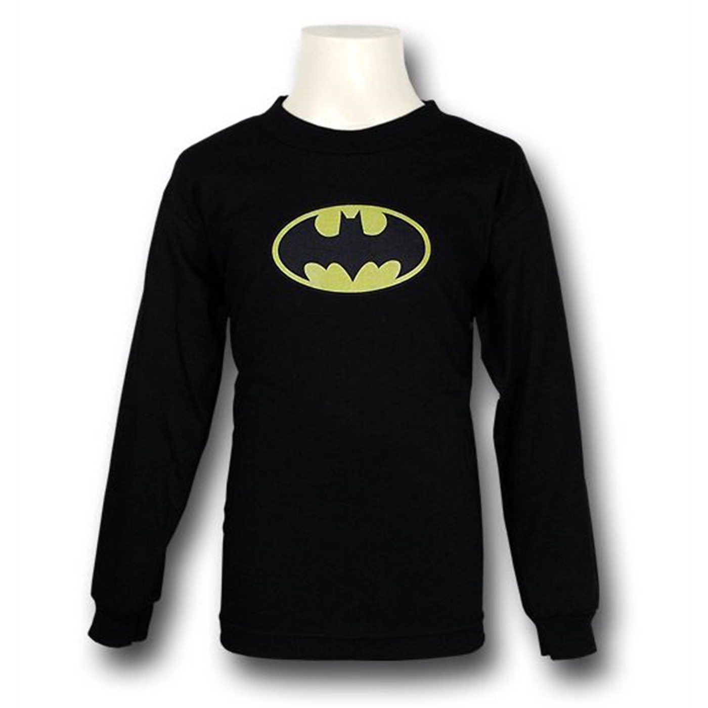 Batman Kids Symbol Black Long Sleeve T-Shirt