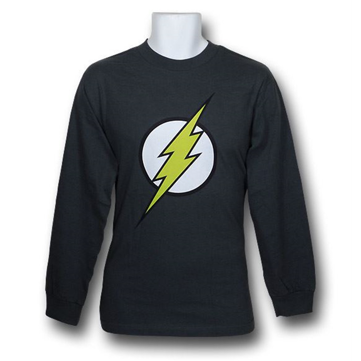 Flash Symbol Charcoal Long Sleeve T-Shirt