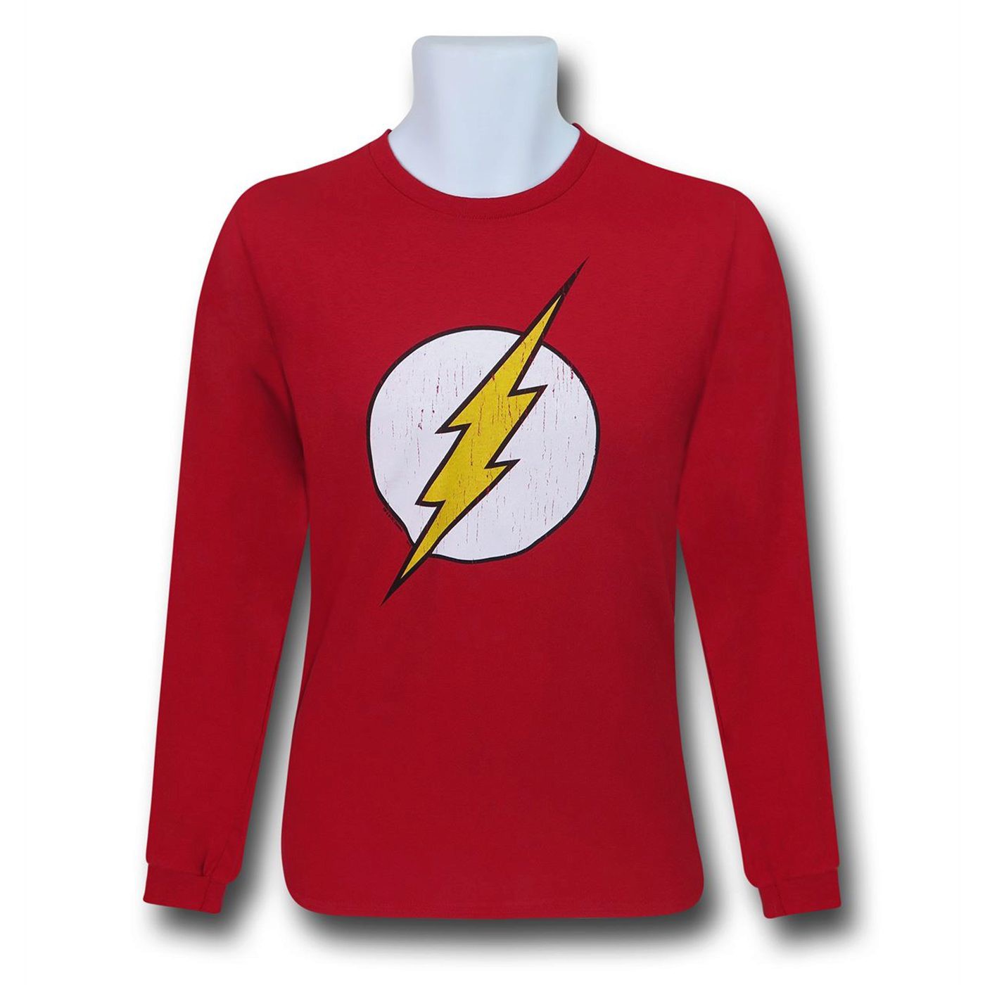 Flash Distressed Symbol Long Sleeve T-Shirt