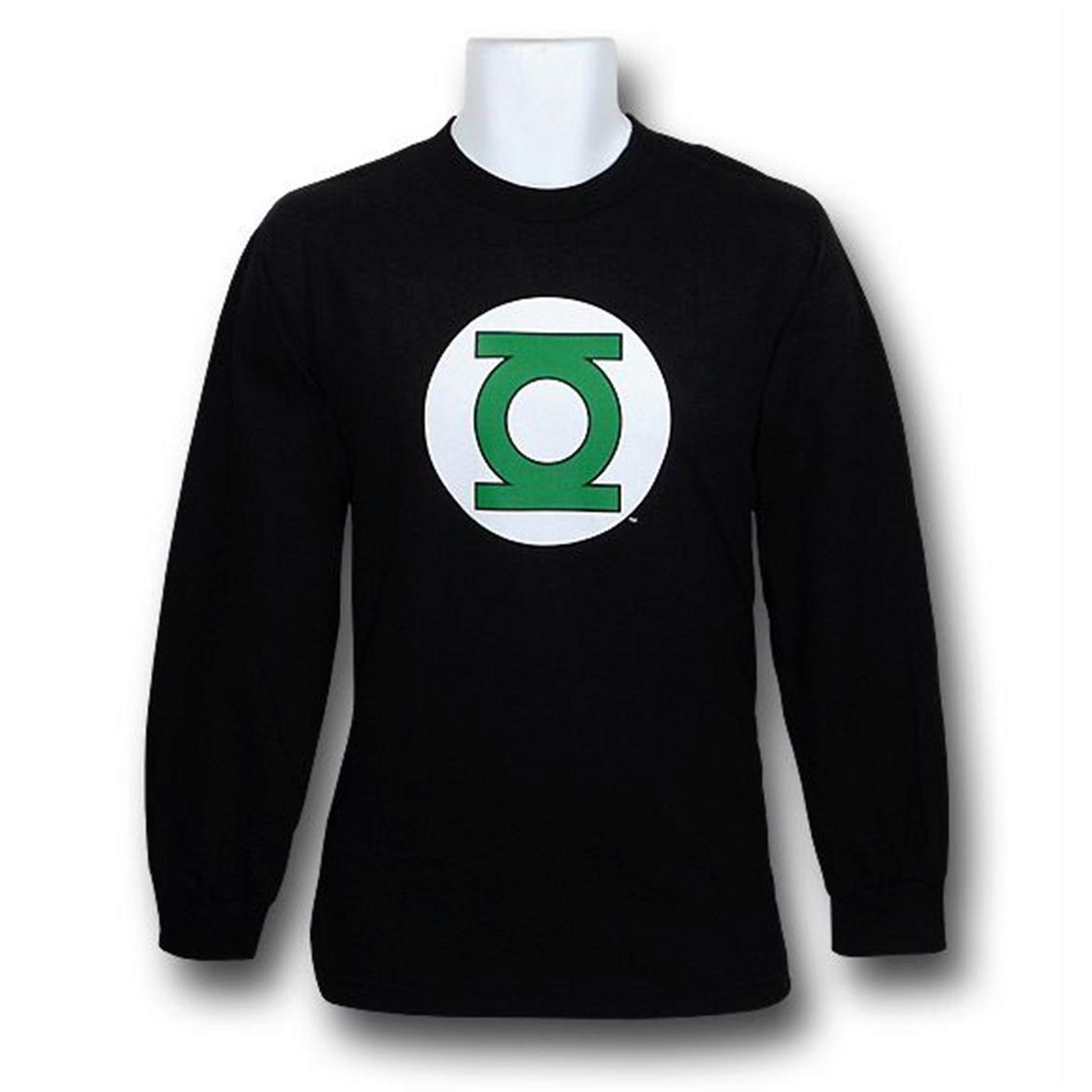 Green Lantern Symbol Long Sleeve Black T-Shirt