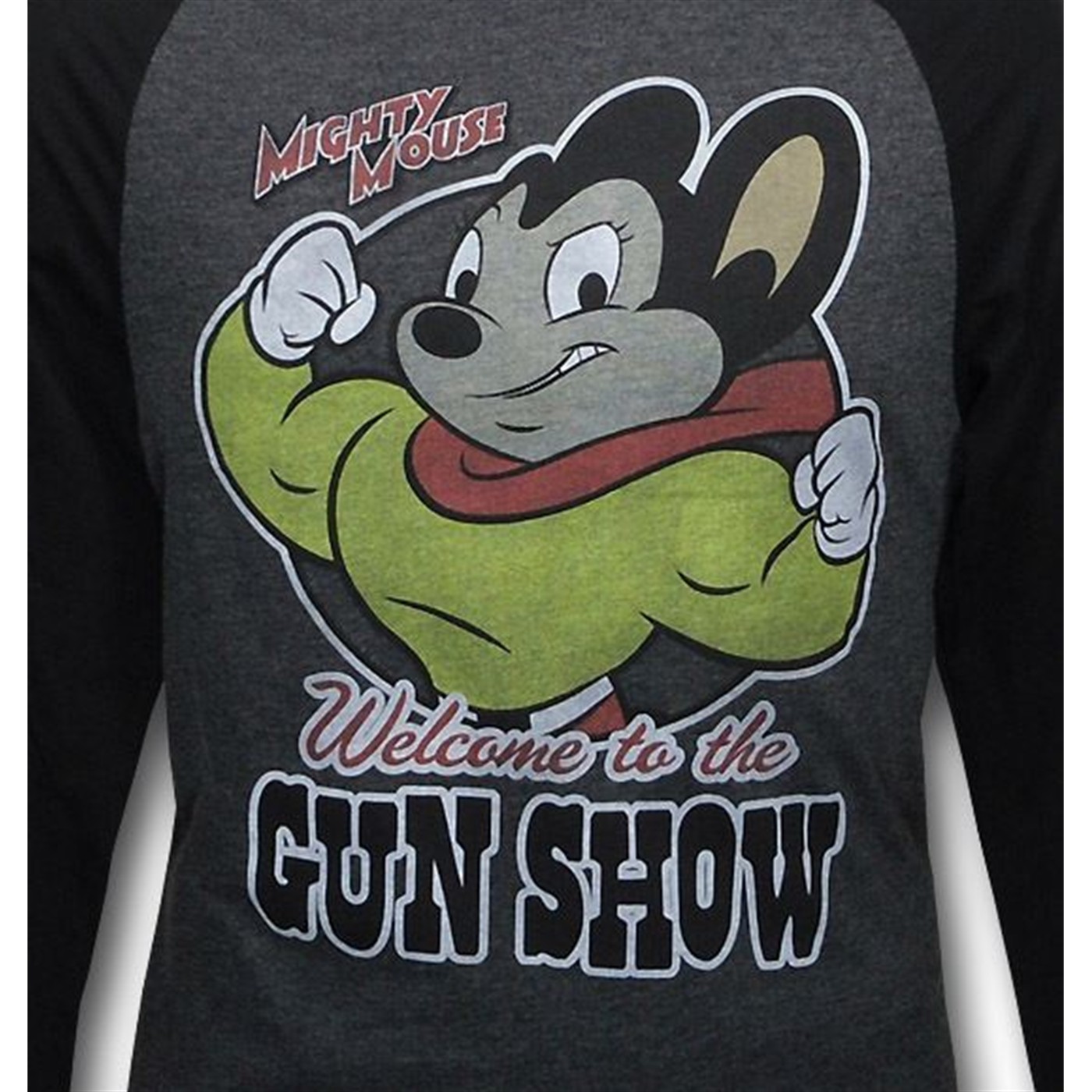 Mighty Mouse Gun Show Long Sleeve T-Shirt