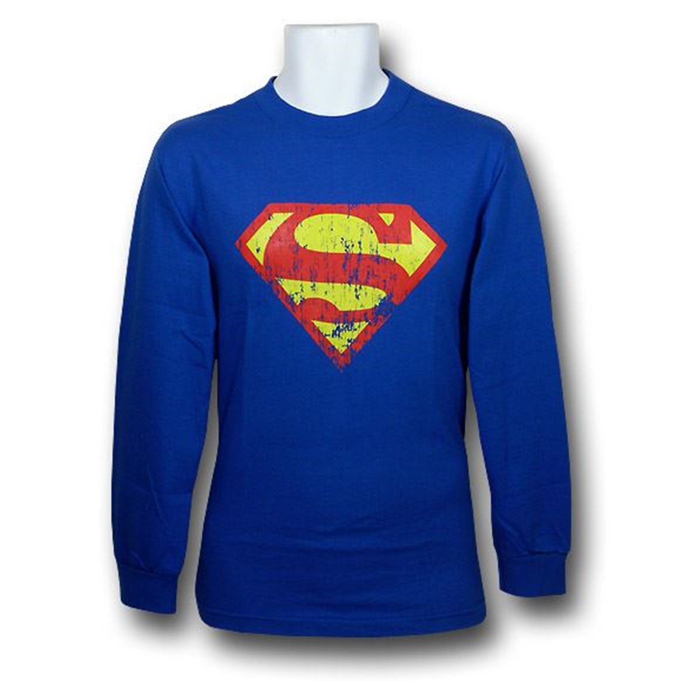 Superman Eroded Symbol Long Sleeve T-Shirt