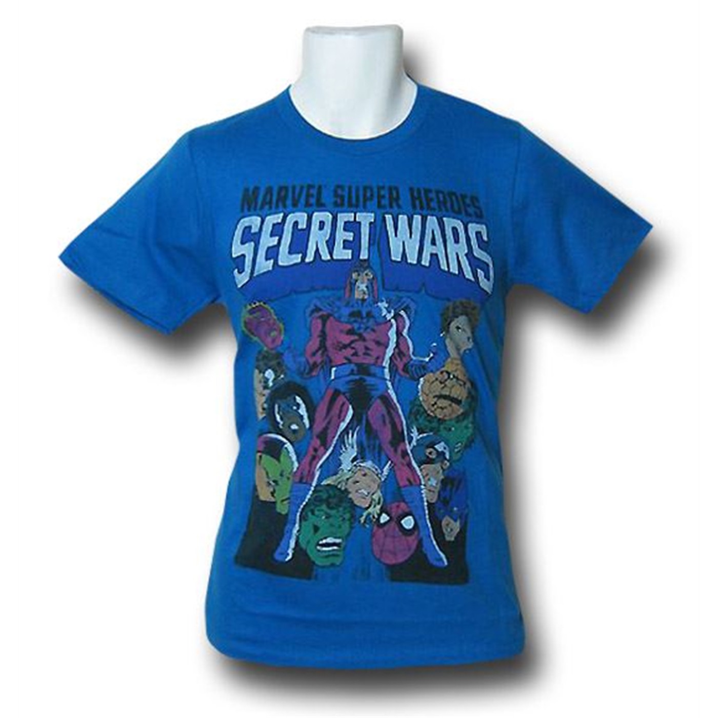 Marvel Distressed Secret Wars Heads T-Shirt