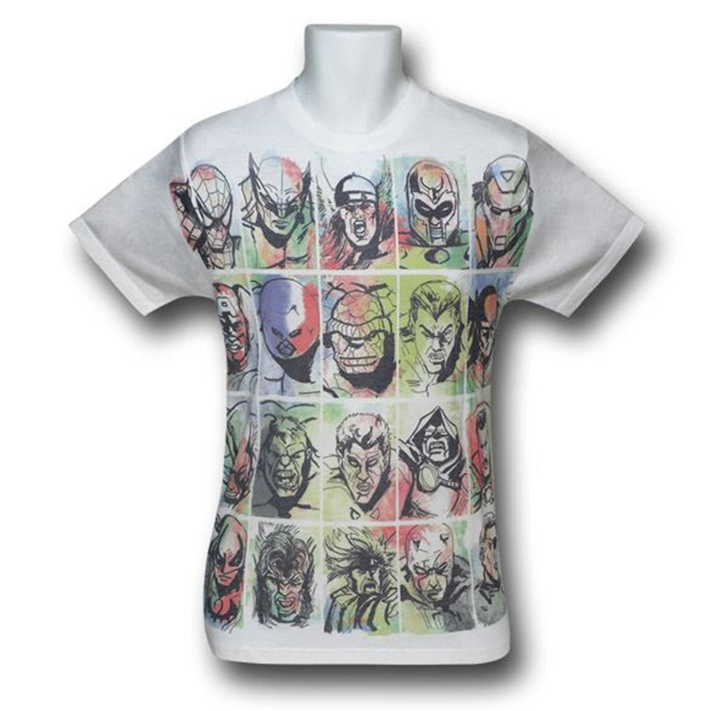 Marvel Artsy Headshots Sublimation T-Shirt