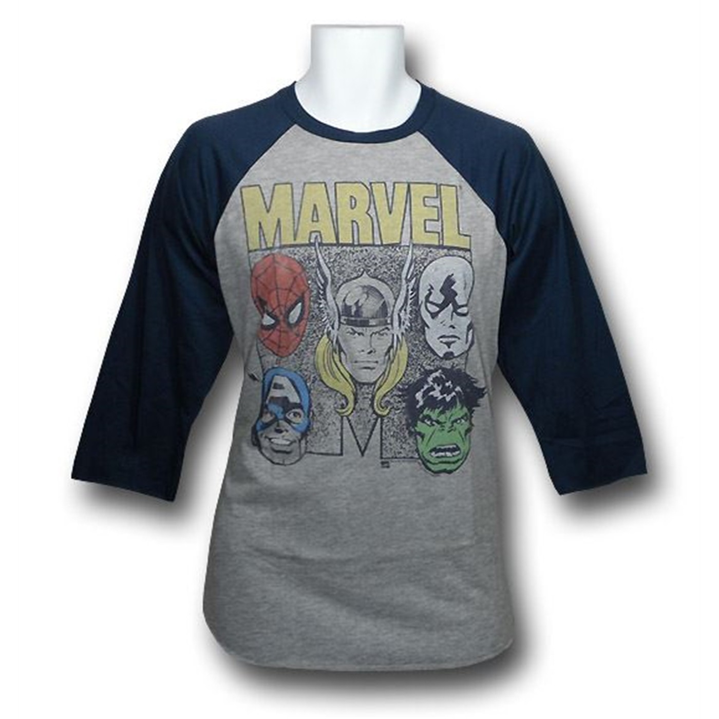 Marvel Retro Heads Junk Food Raglan T-Shirt