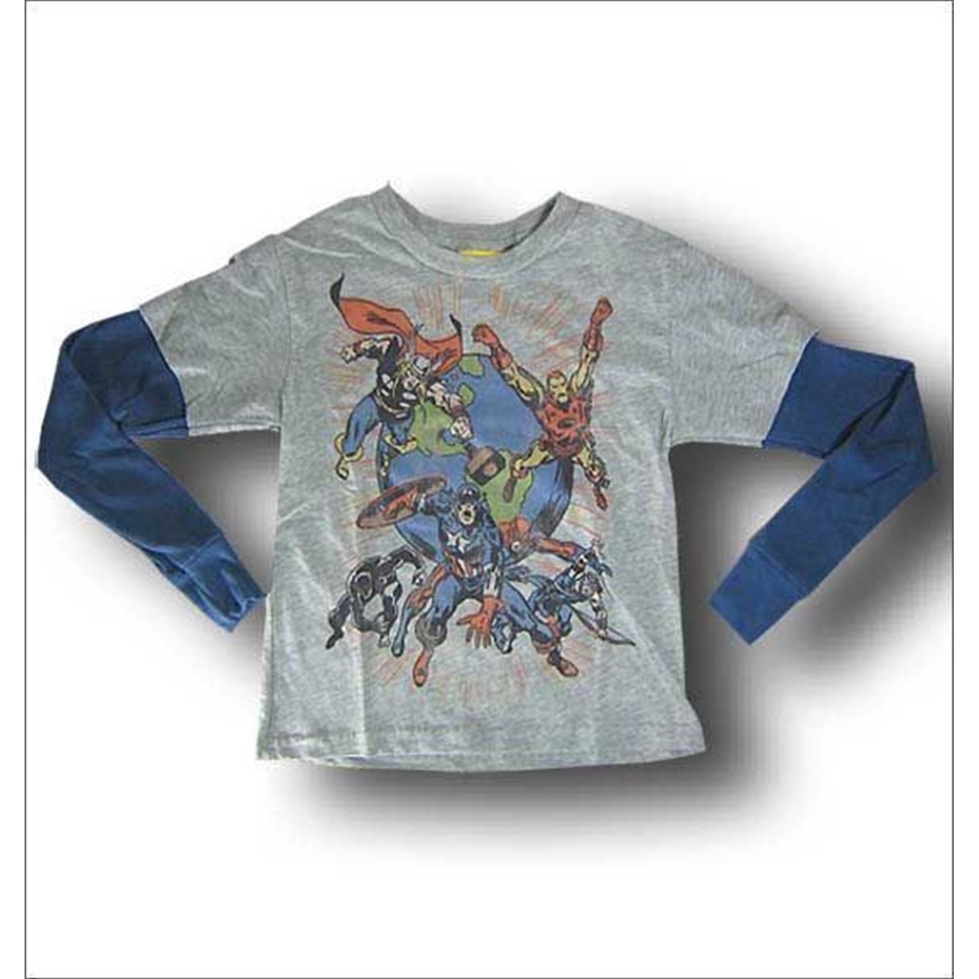 Avengers Double Sleeve Juvenile T-Shirt by Junk Food