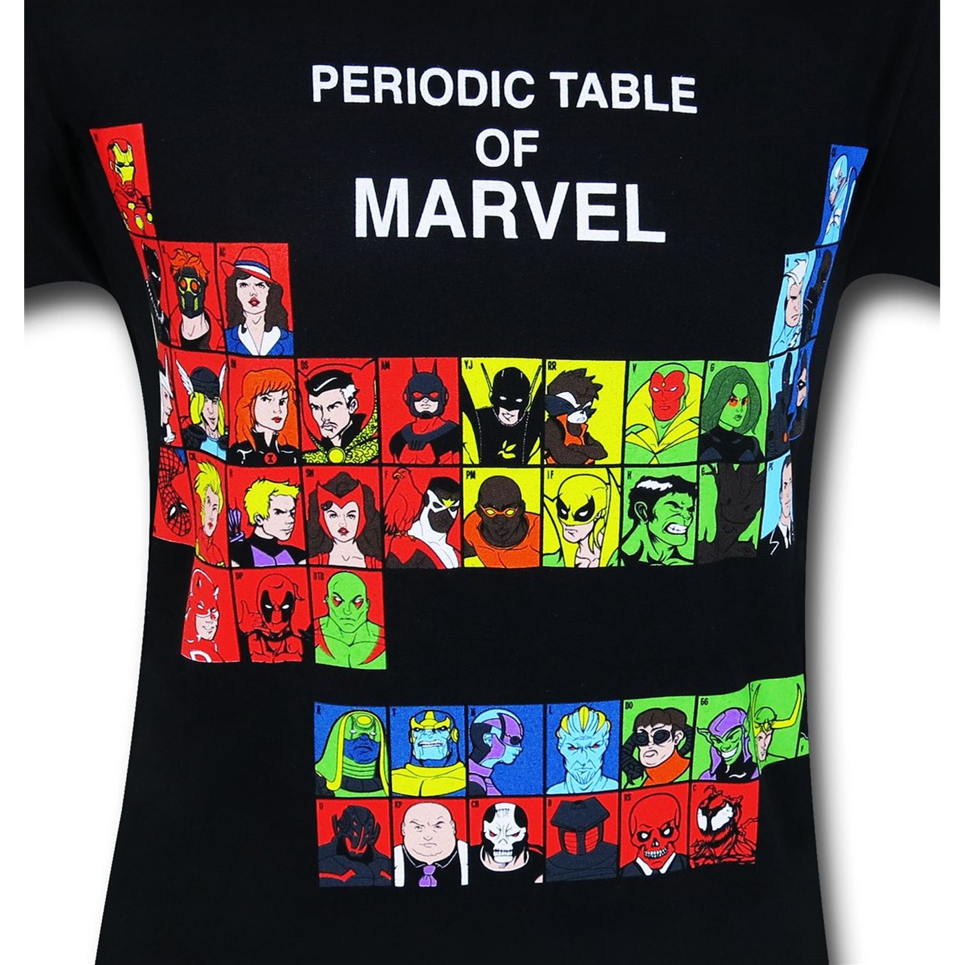 Marvel Periodic Table TShirt