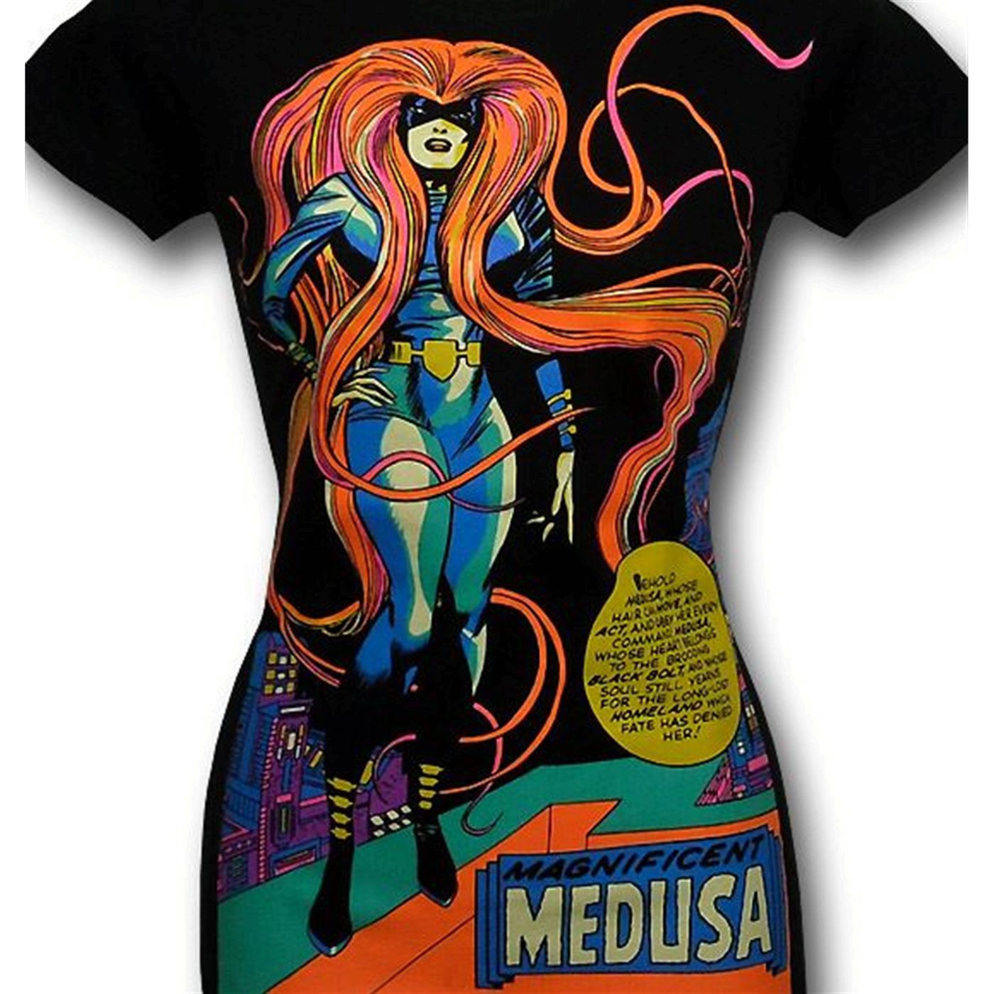 Medusa Junior Womens Blacklight T-Shirt