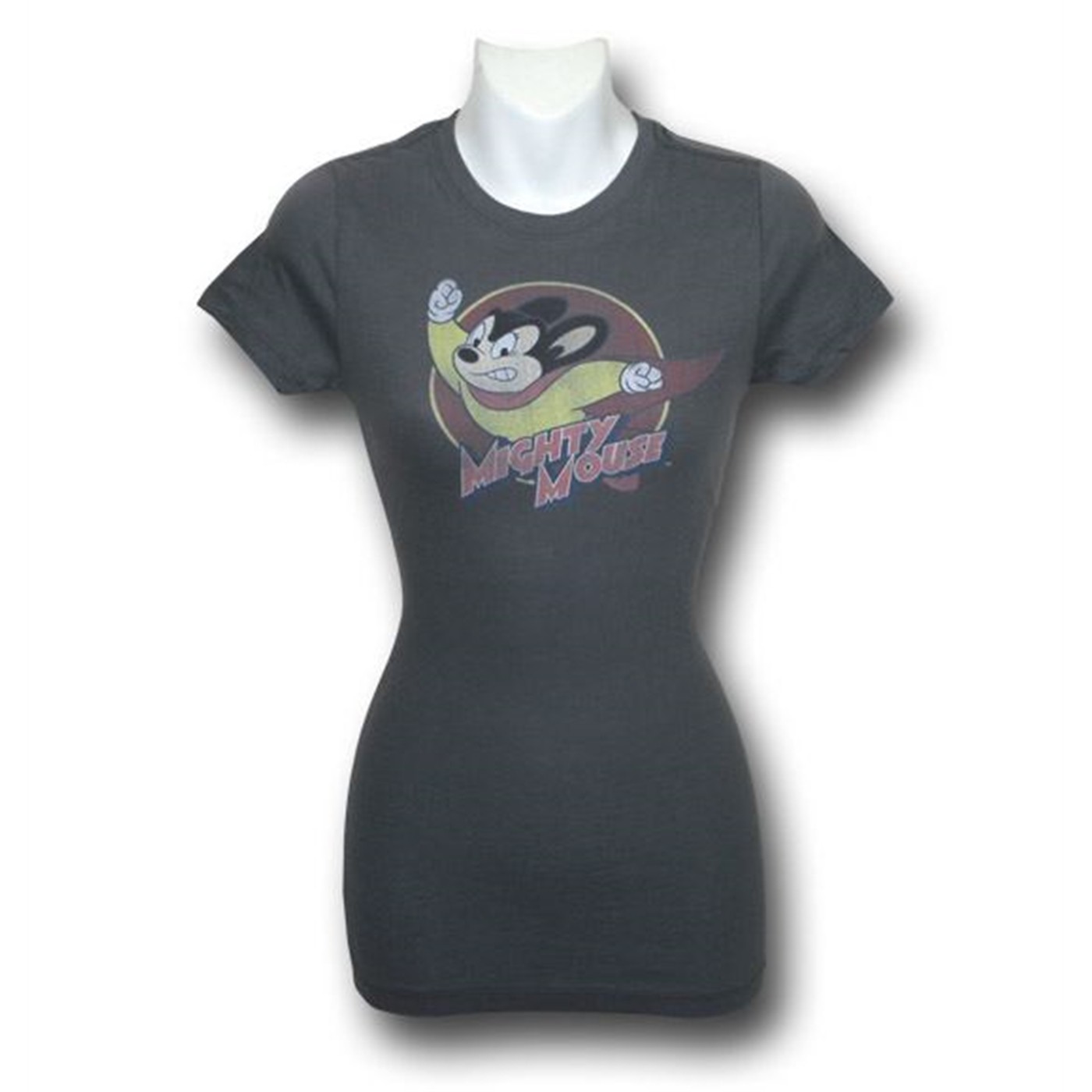 Mighty Mouse Toughie Junior Womens T-Shirt