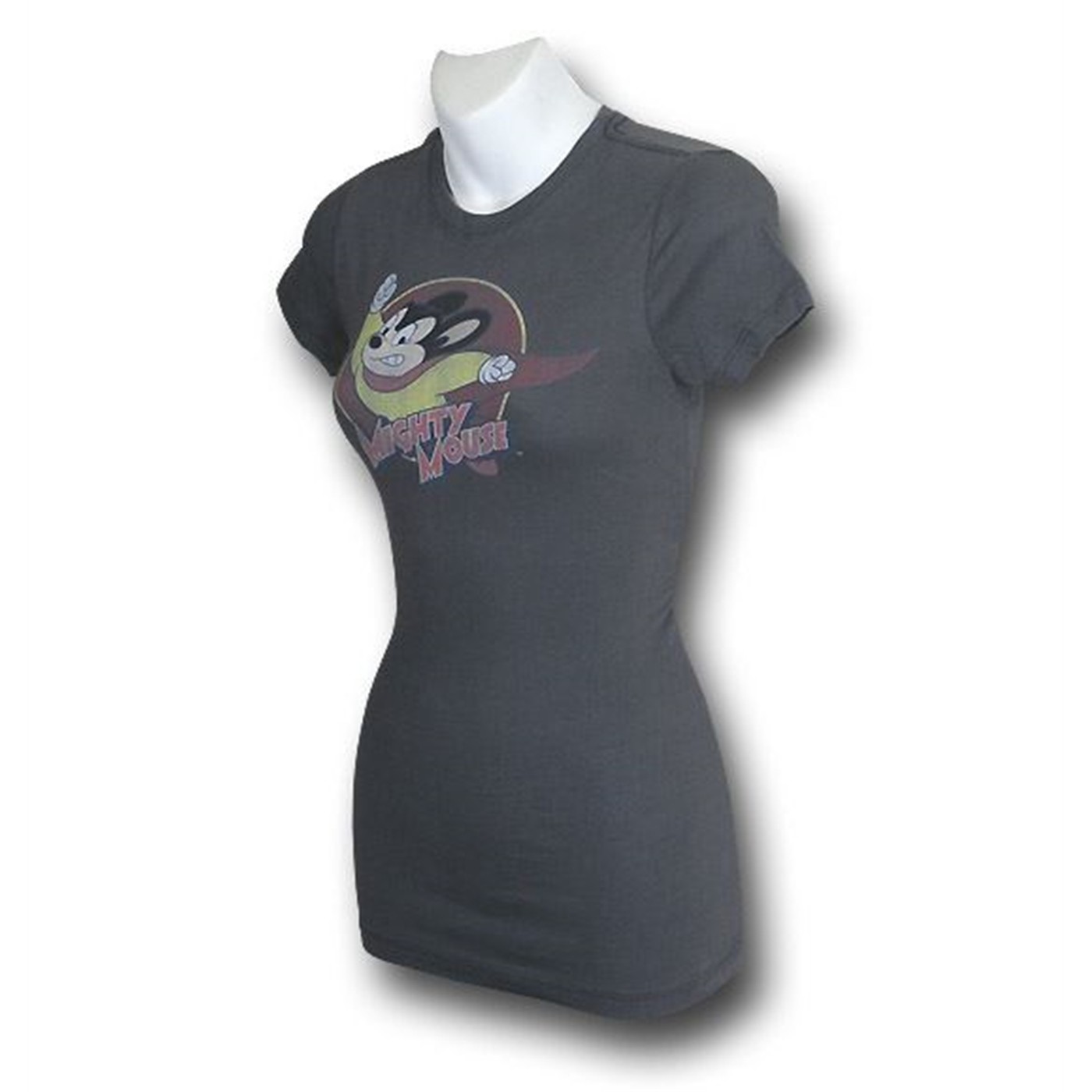 Mighty Mouse Toughie Junior Womens T-Shirt