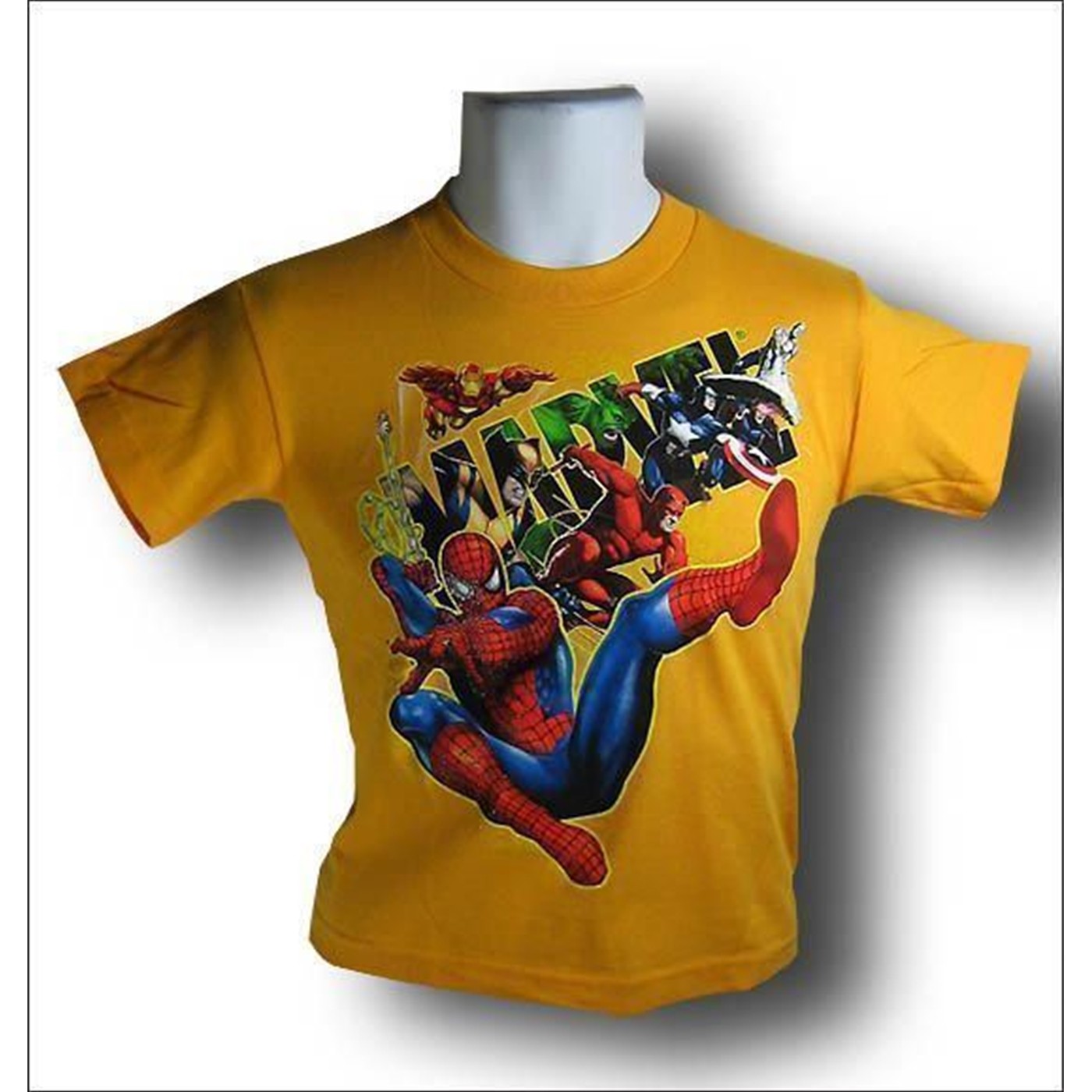 Spiderman & Friends Juvenile Yellow Marvelocity T-Shirt