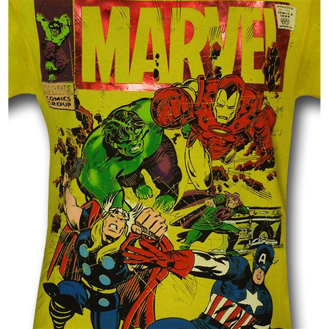 Marvel Comic Cover Rush Yellow T-Shirt