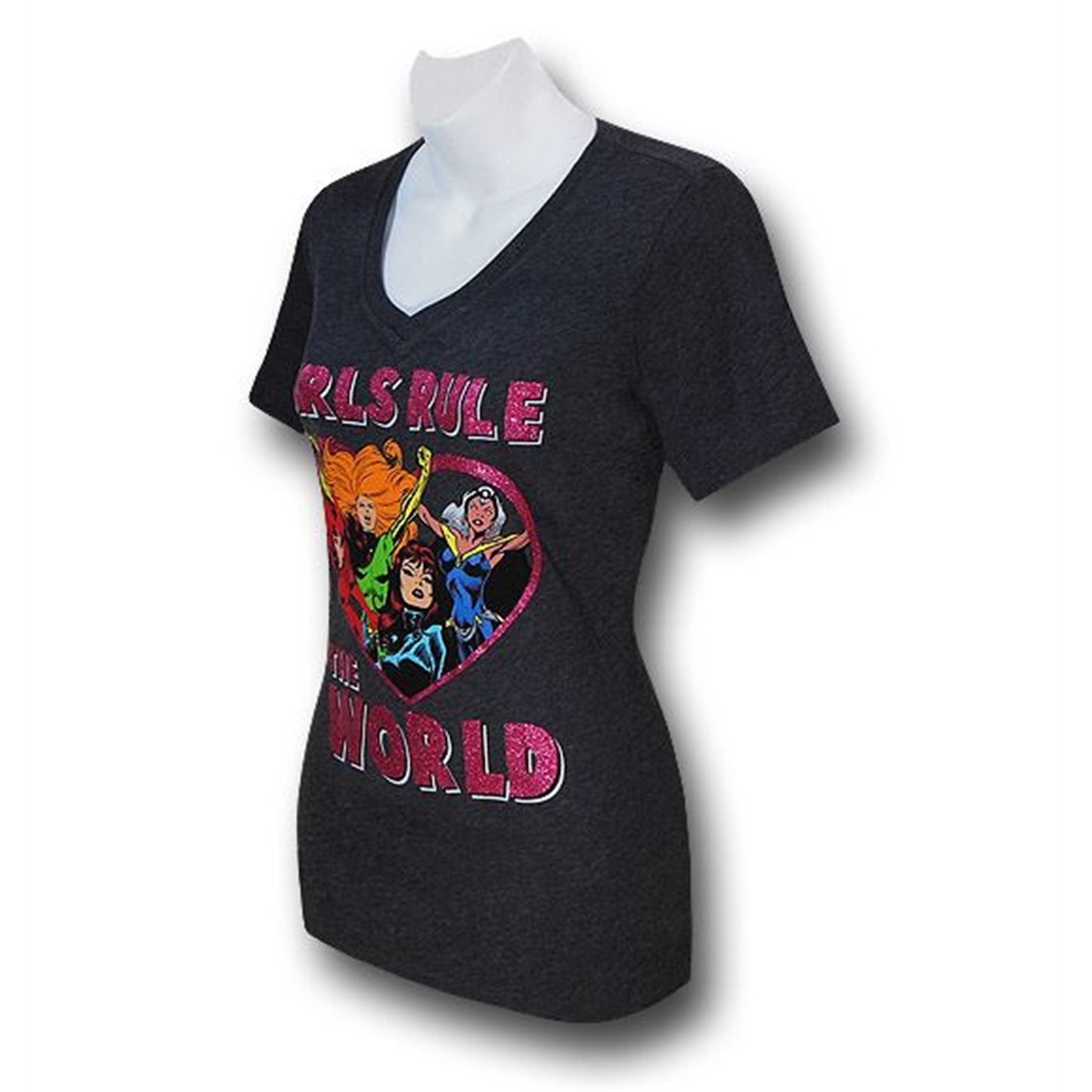 Marvel Girls Rule The World V-Neck Women's T-Shirt