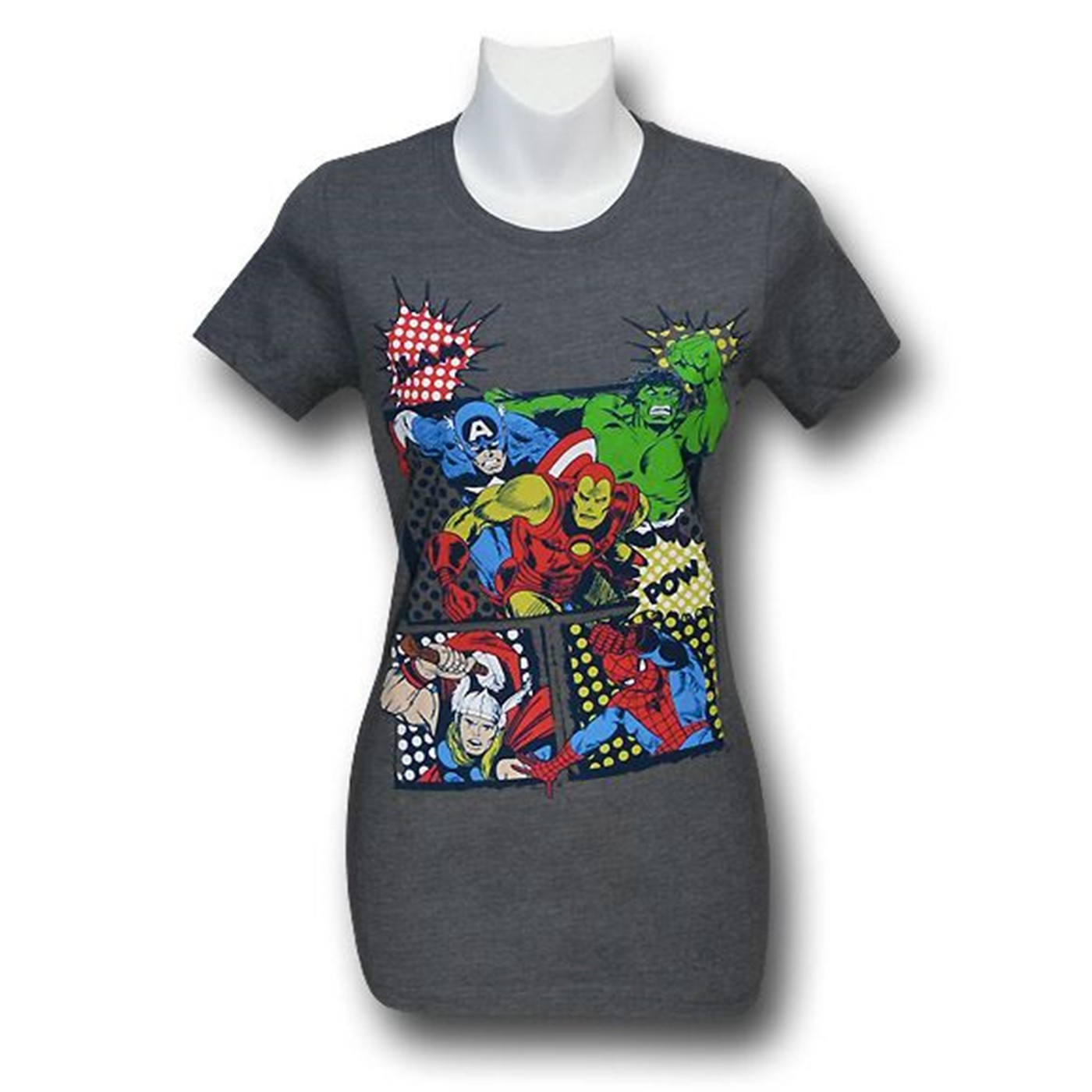 Marvel Heroes Blam Pow Juniors T-Shirt