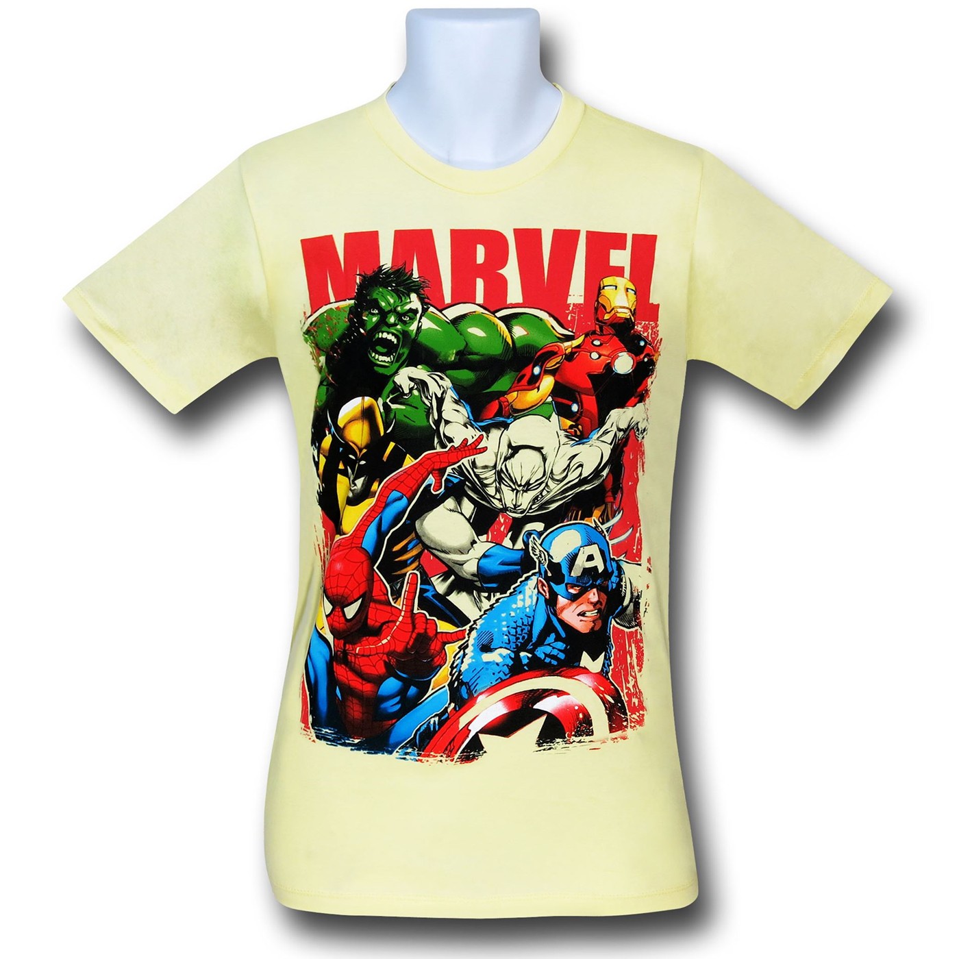 Marvel Heroes Unleashed Yellow 30 Single T-Shirt