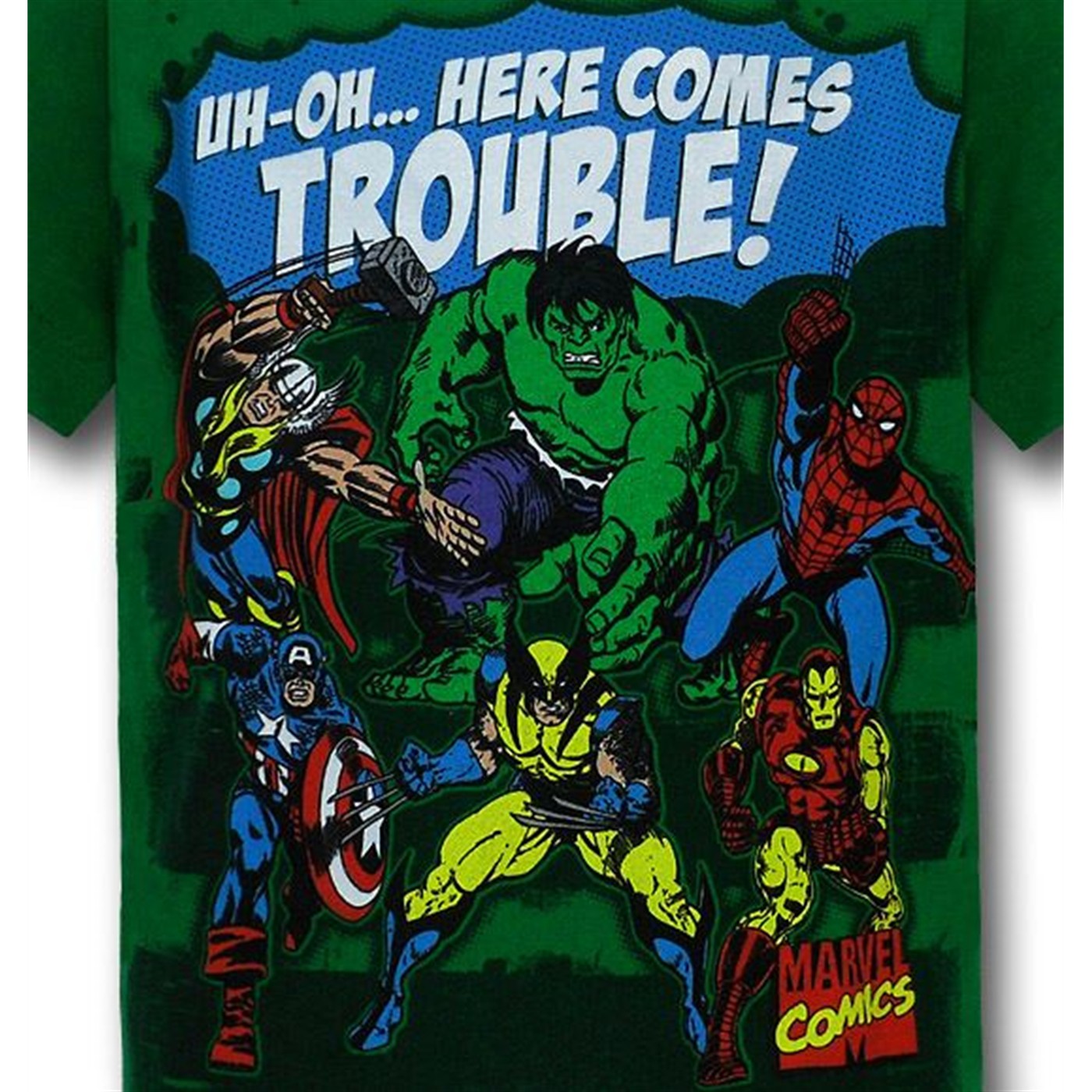 Marvel Kids Green Trouble T-Shirt