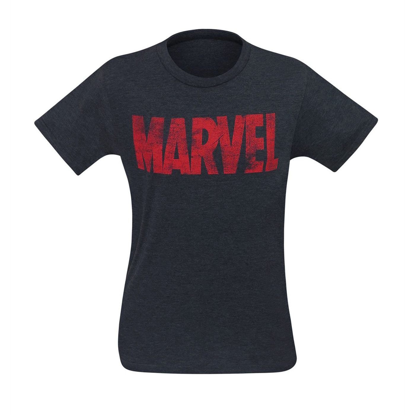 Marvel Logo on Black Men's T-Shirt