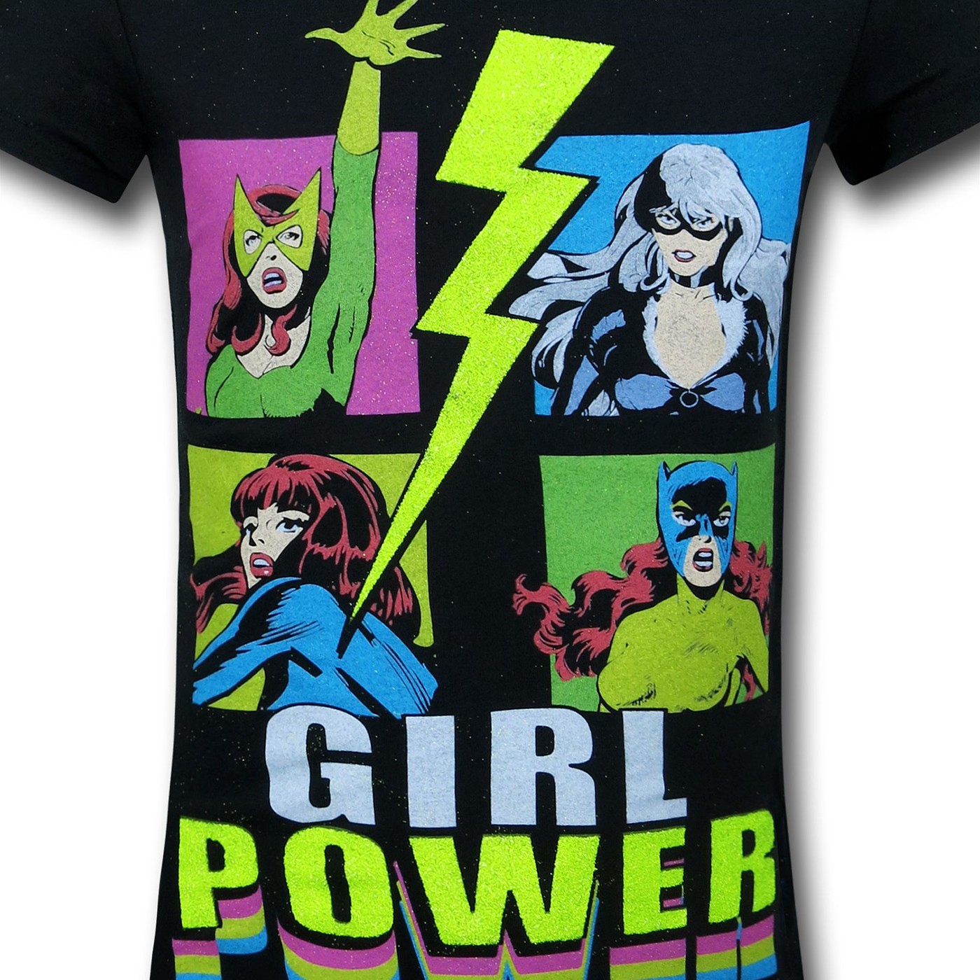 Marvel Squares Girl Power Girls Kids T-Shirt