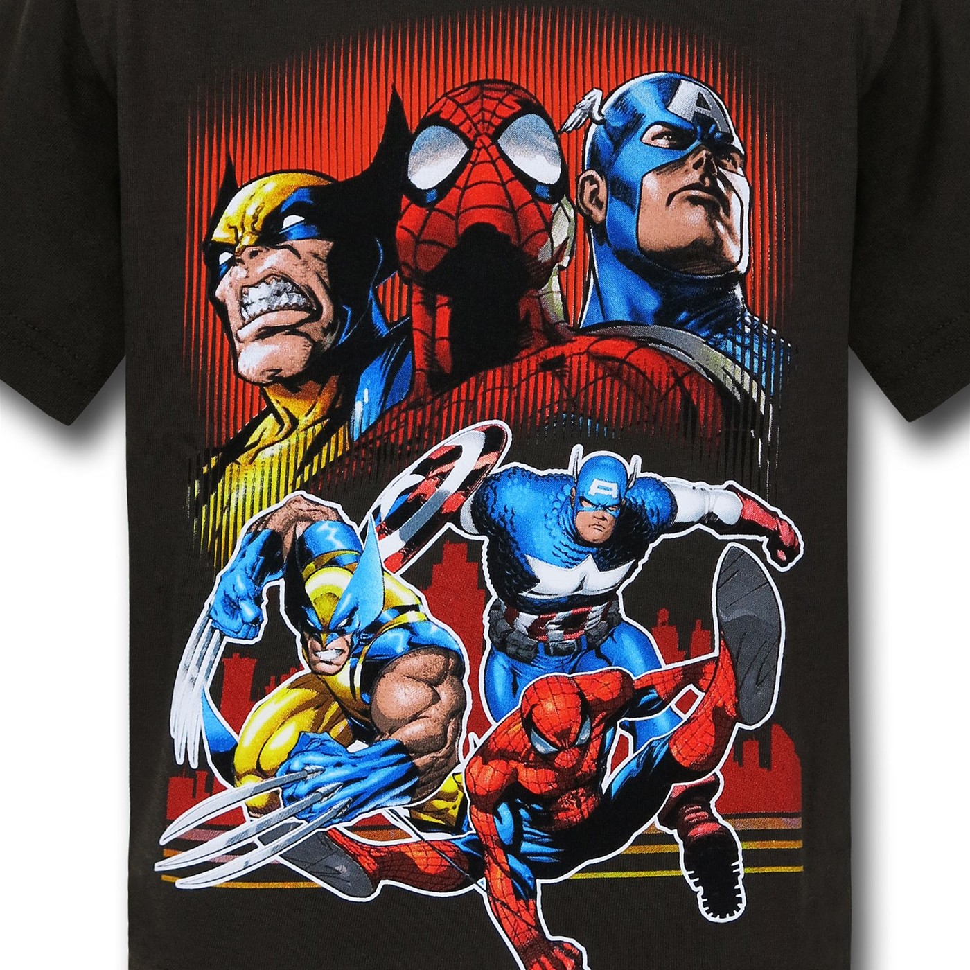 Marvel Heroes Stance and Action Kids T-Shirt