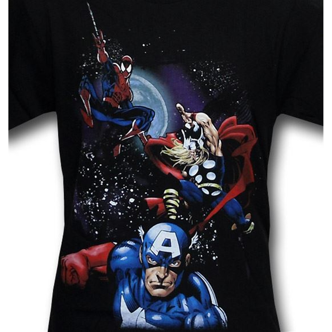 Marvel Youth Spidey, Cap, Thor T-Shirt