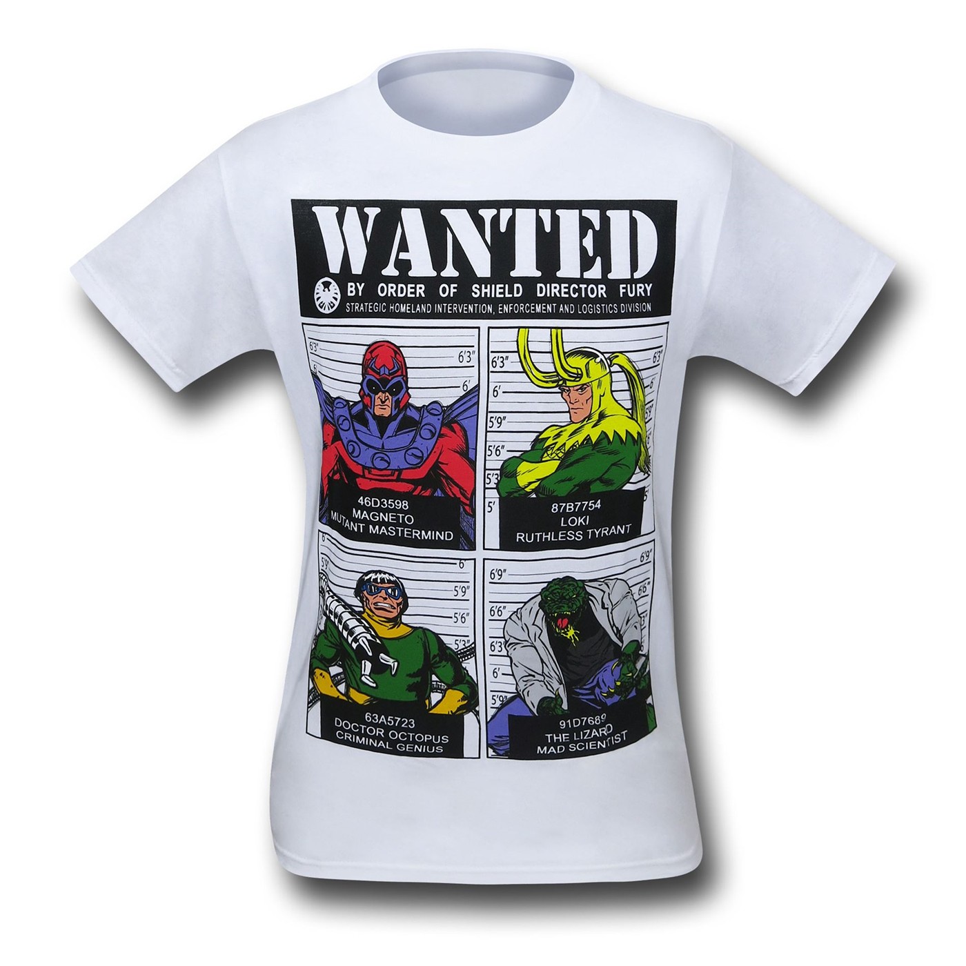 Marvel Villains Wanted Poster T-Shirt