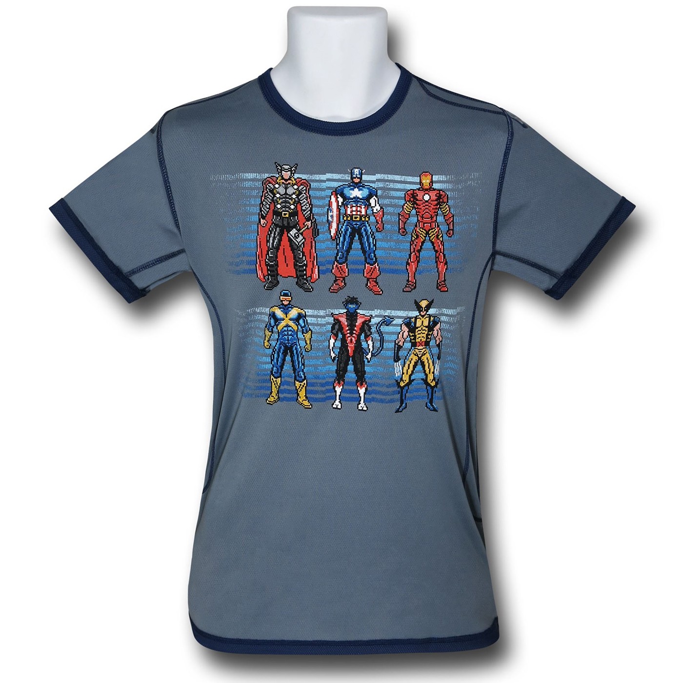 Marvel Pixel Heroes Polymesh Kids T-Shirt