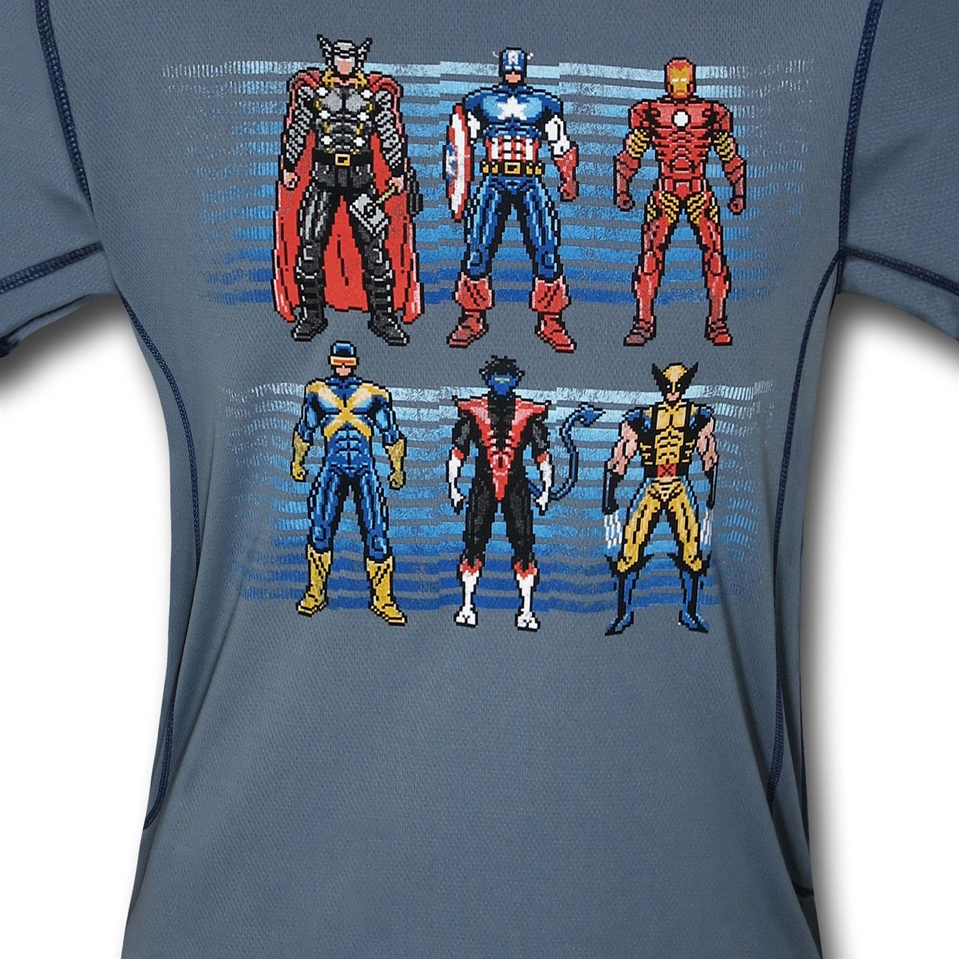 Marvel Pixel Heroes Polymesh Kids T-Shirt