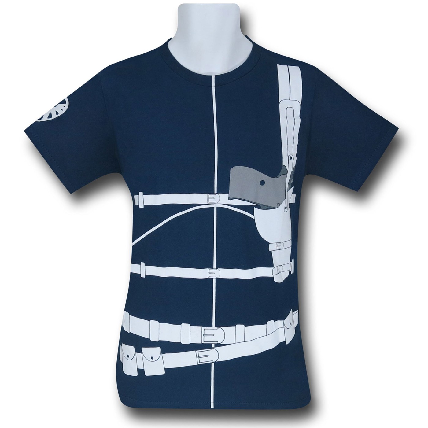 Nick Fury Armed Costume Navy T-Shirt