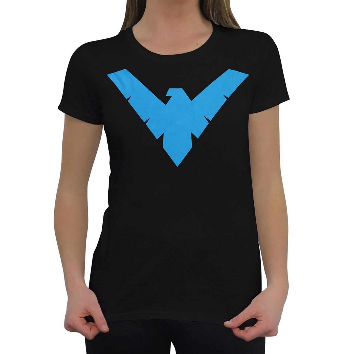 Nightwing Symbol DC Comics Baseball T-Shirt S