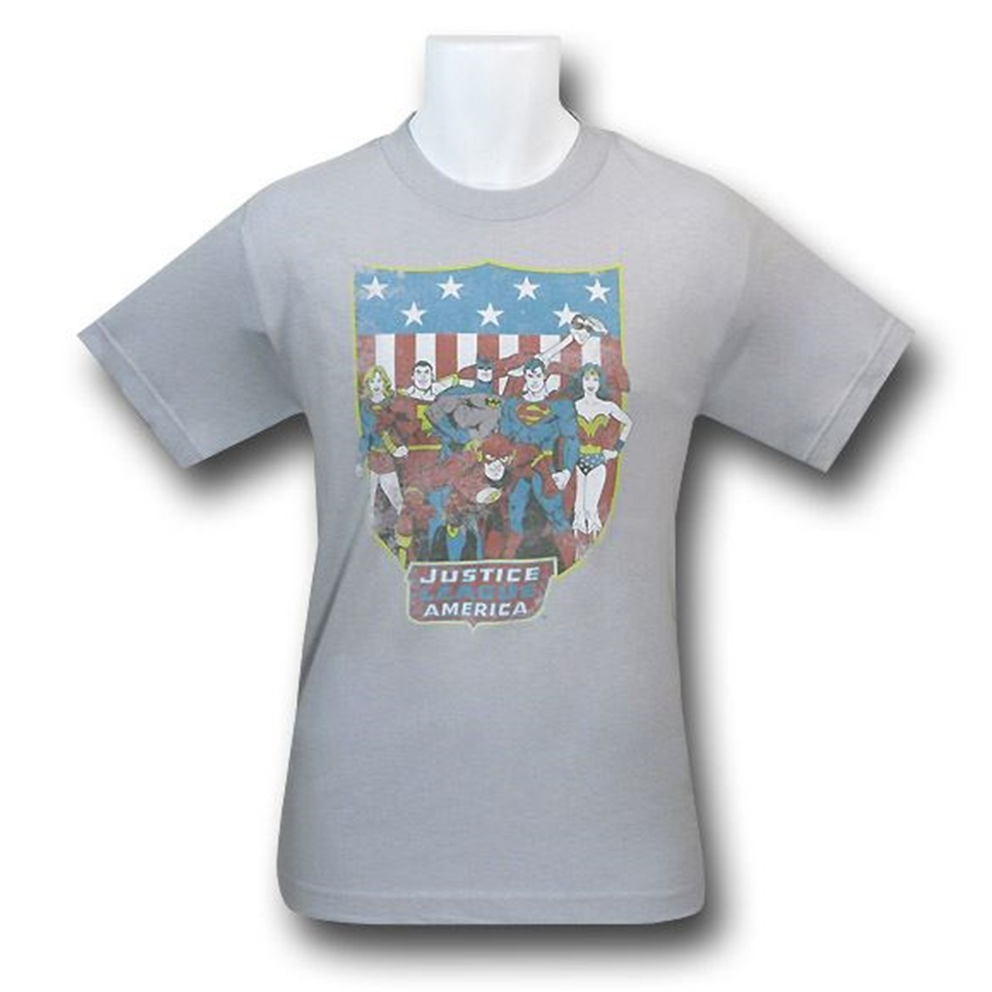 JLA Old-School Style Distressed T-Shirt