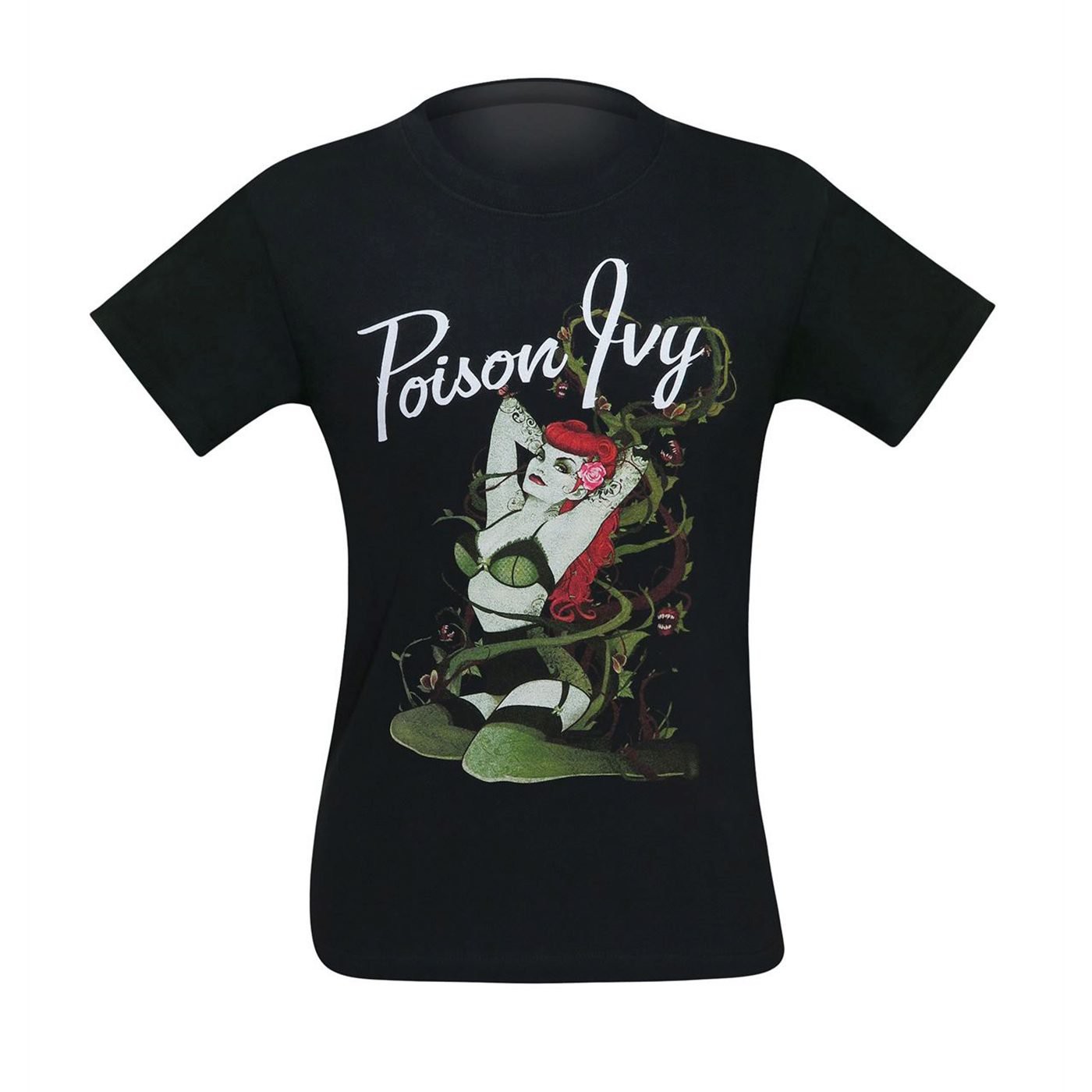 Poison Ivy DC Bombshells Pin-Up Men's T-Shirt