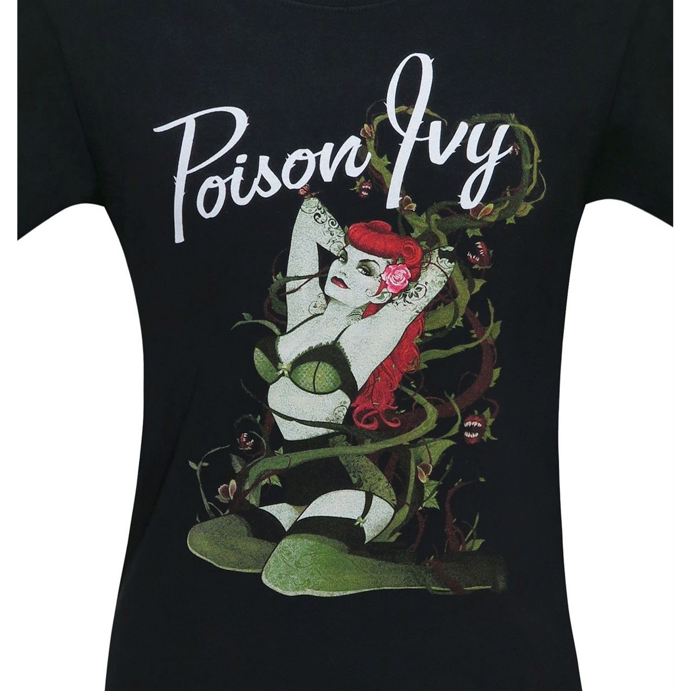 Poison Ivy DC Bombshells Pin-Up Men's T-Shirt